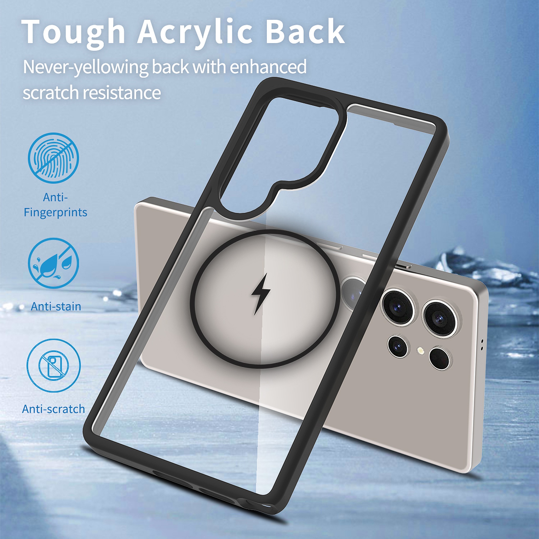 SendaFit Clear Two-in-One MagSafe Case for Galaxy S25 Ultra detail 4
