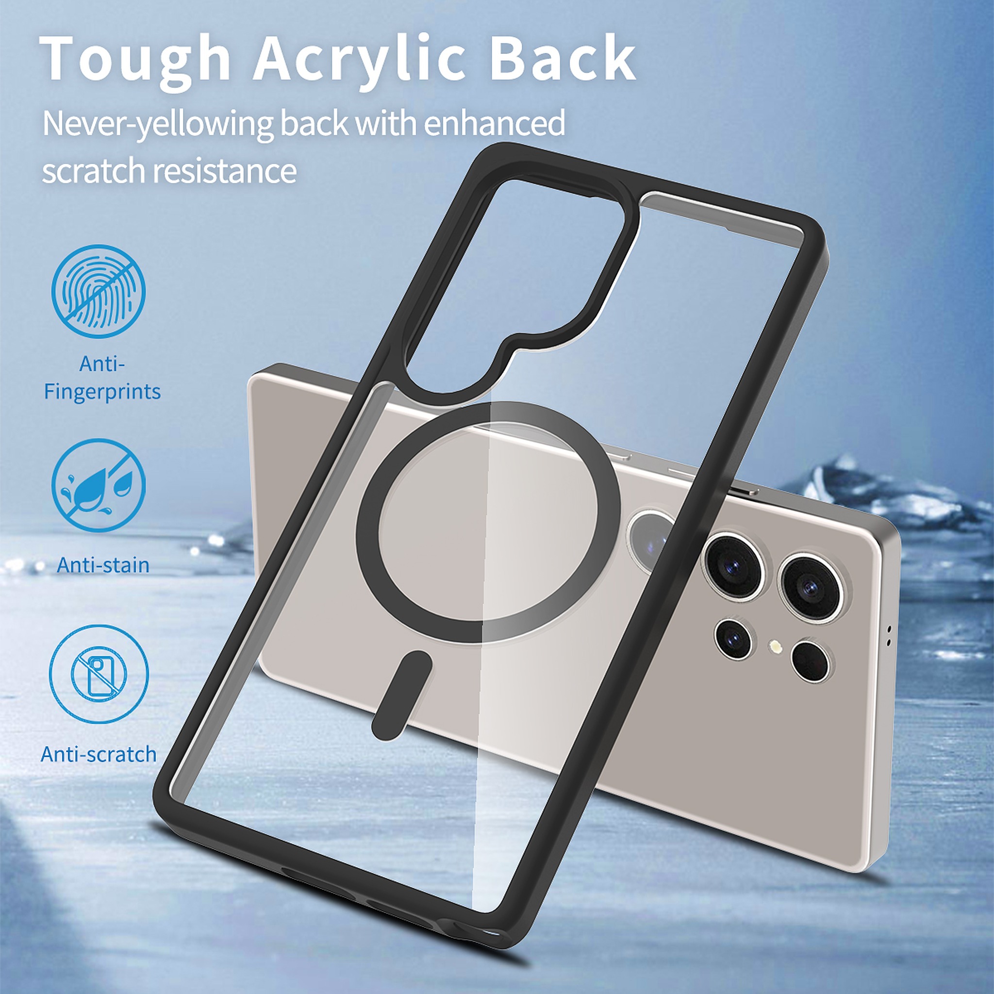 SendaFit Clear Two-in-One MagSafe Case for Galaxy S25 Ultra detail 7