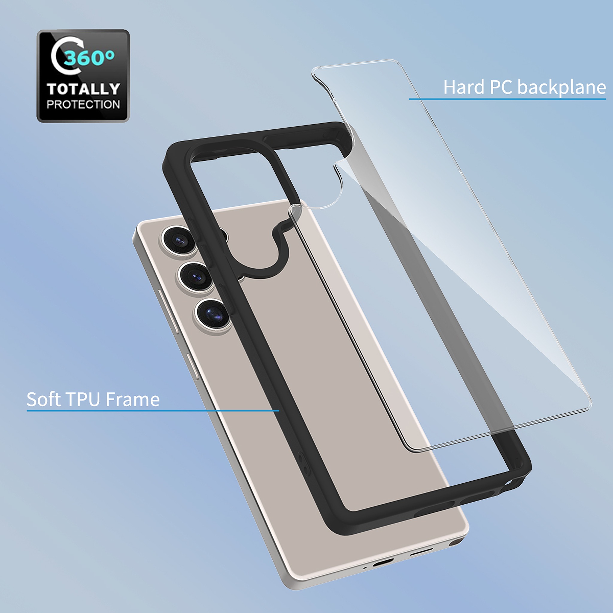 SendaFit Clear Two-in-One Case for Galaxy S25 Ultra detail 2