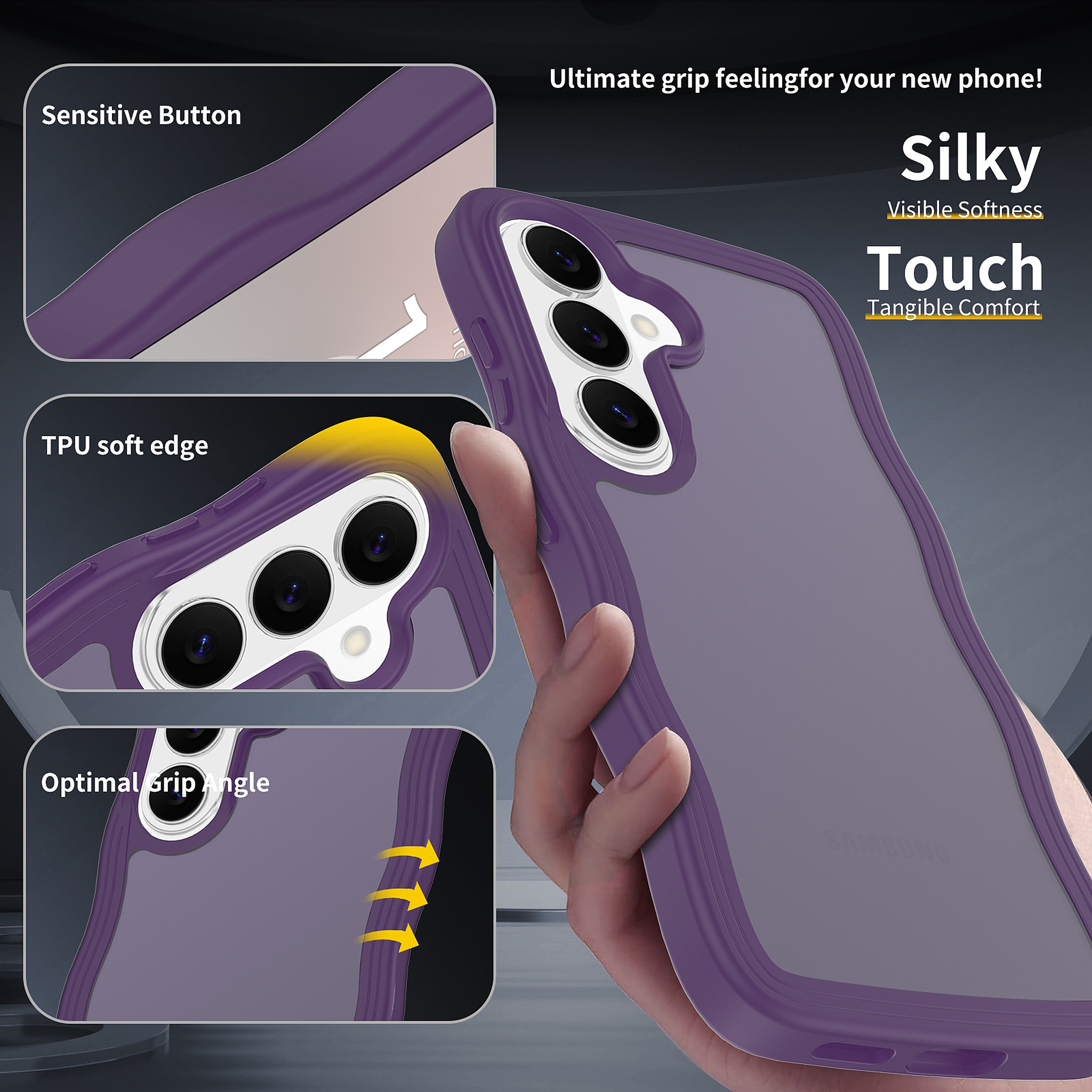 SendaFit Wavy Matte Two-in-One Case for Galaxy S26 detail 4