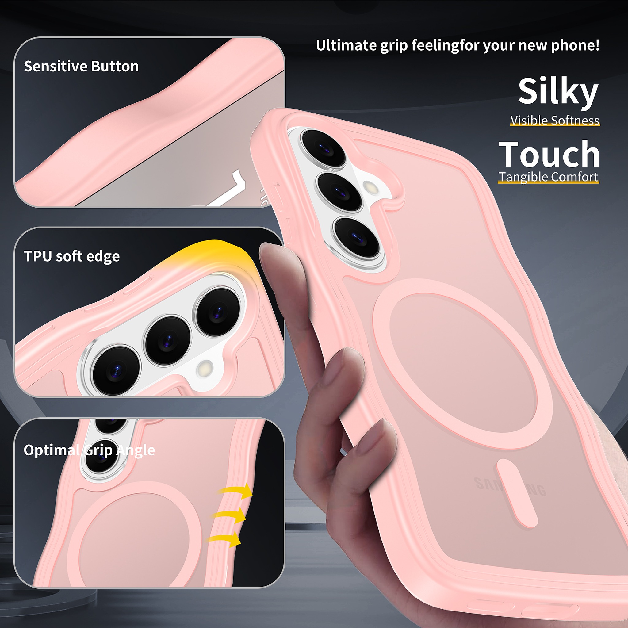 SendaFit Wavy Matte Two-in-One MagSafe Case for Galaxy S26 detail 1