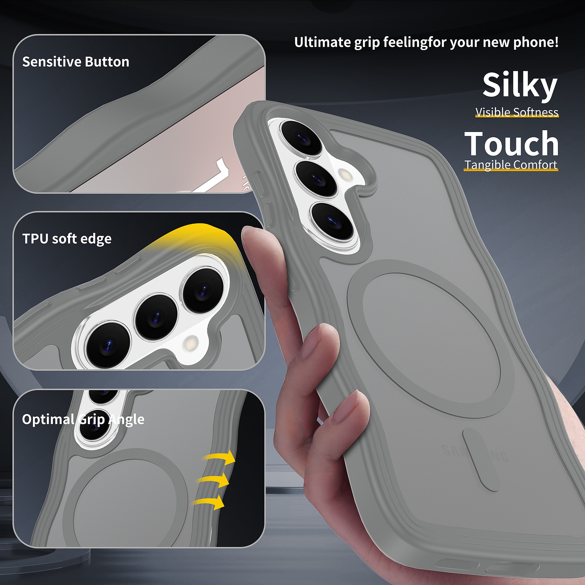 SendaFit Wavy Matte Two-in-One MagSafe Case for Galaxy S26 detail 2