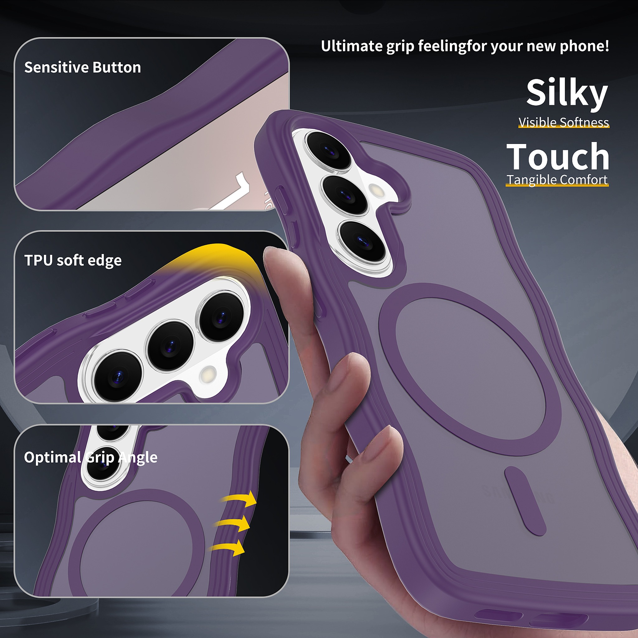 SendaFit Wavy Matte Two-in-One MagSafe Case for Galaxy S26 detail 6
