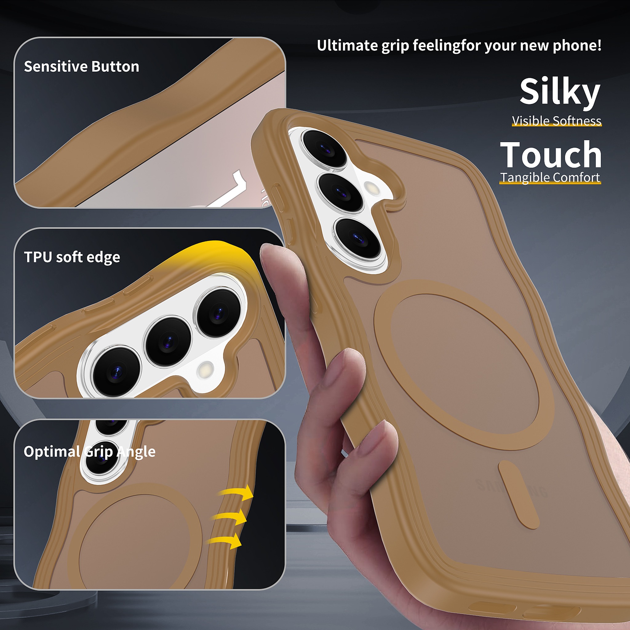 SendaFit Wavy Matte Two-in-One MagSafe Case for Galaxy S26 detail 9
