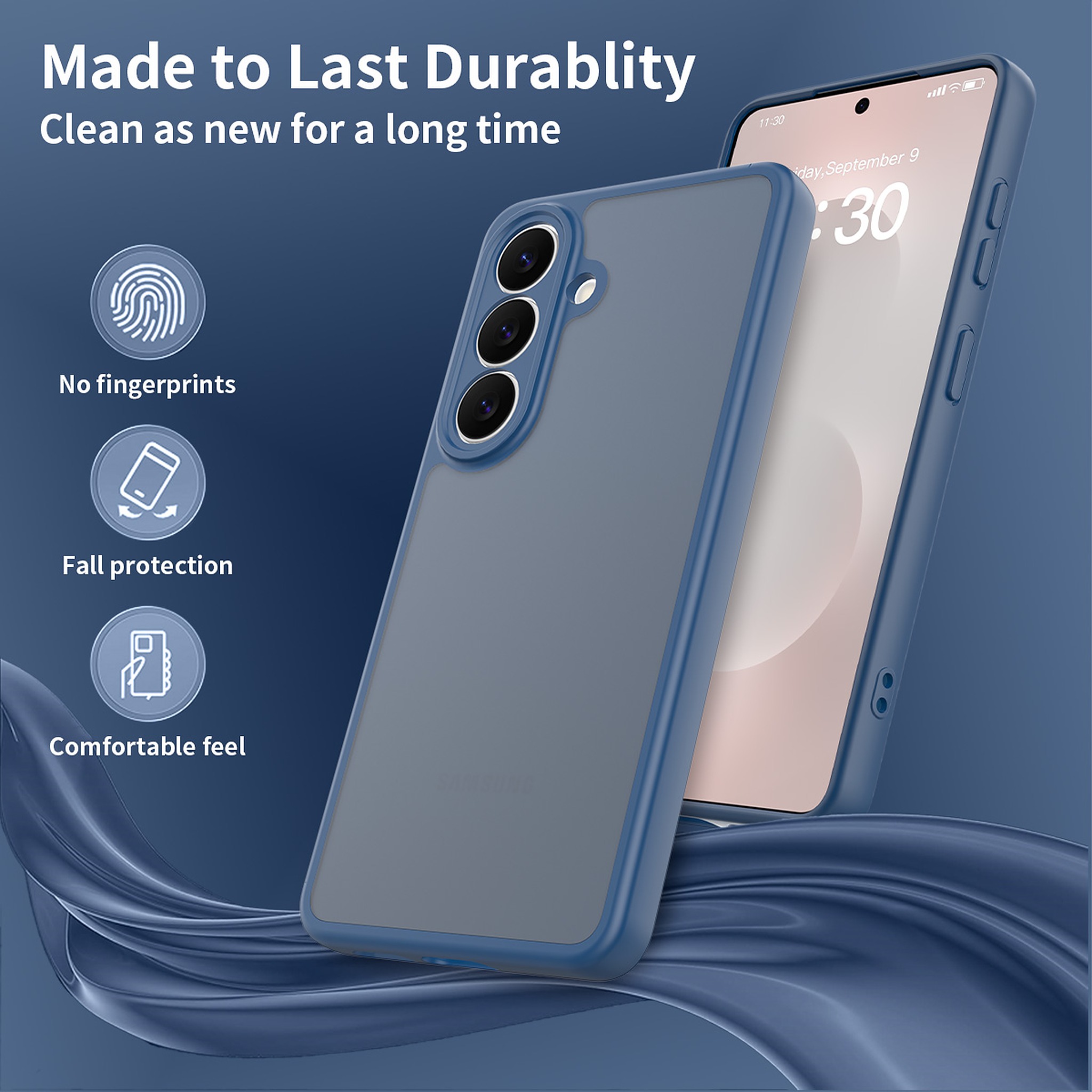 SendaFit Precise-Cutout Matte Skin-Feel Case for Galaxy S26 detail 1