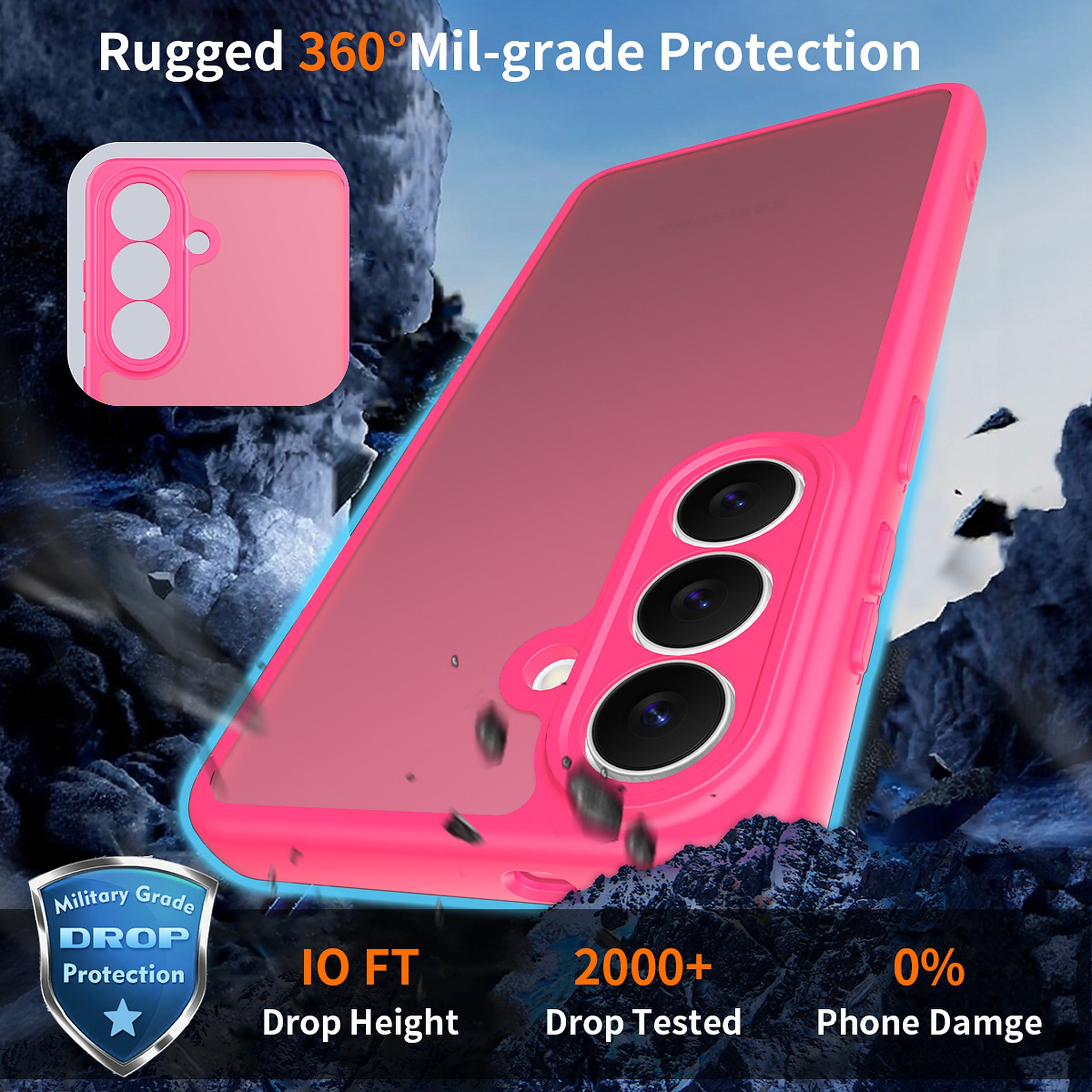 SendaFit Precise-Cutout Matte Skin-Feel Case for Galaxy S26 detail 12