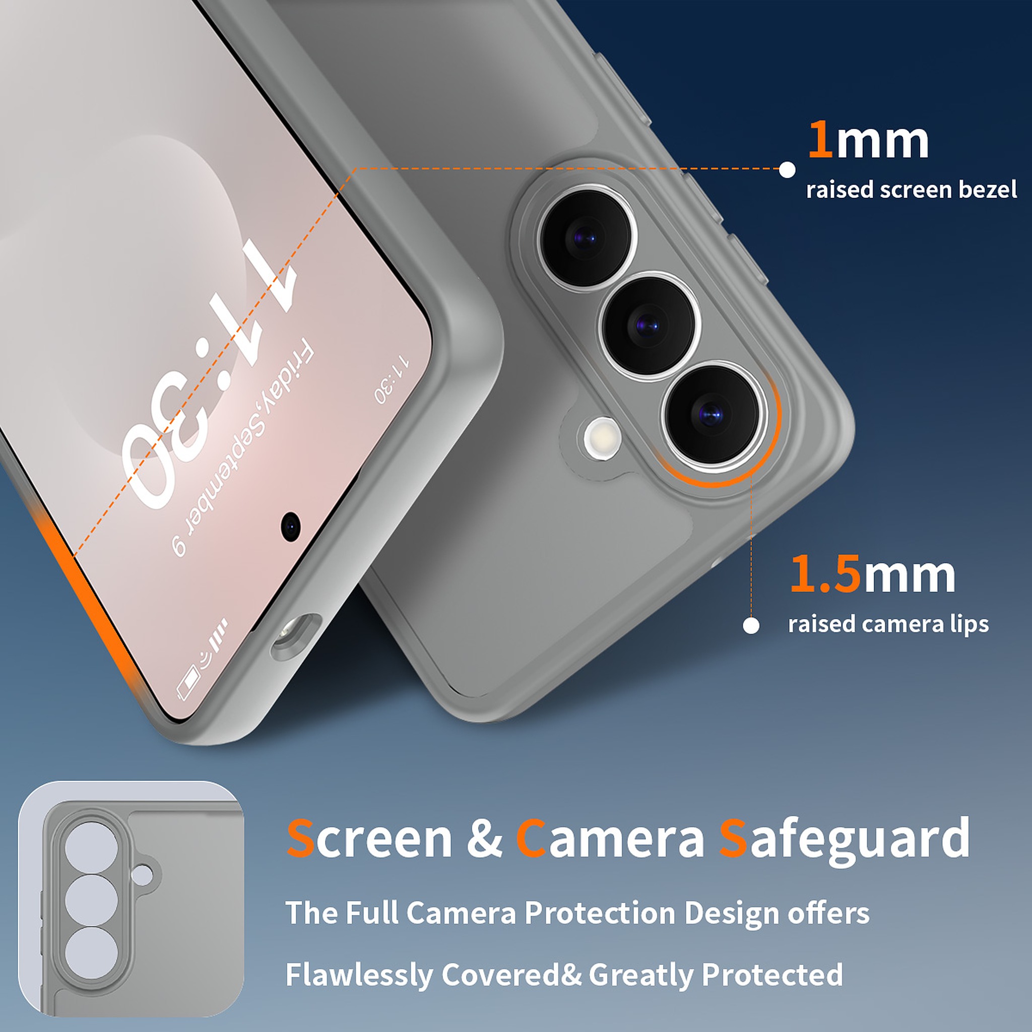 SendaFit Precise-Cutout Matte Skin-Feel Case for Galaxy S26 detail 20