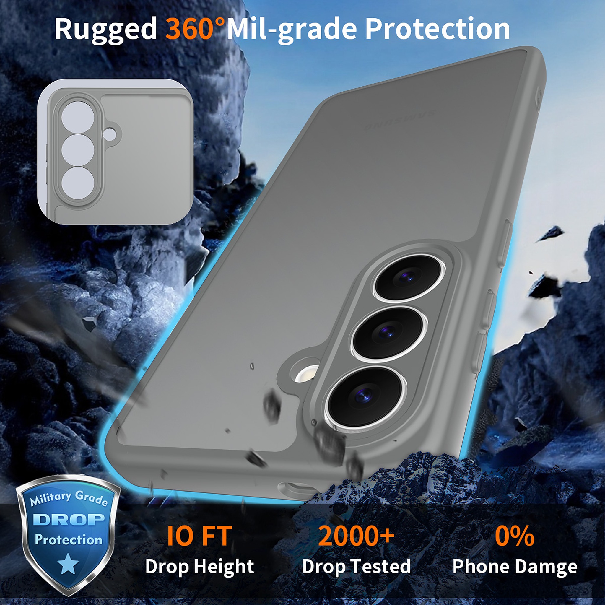 SendaFit Precise-Cutout Matte Skin-Feel Case for Galaxy S26 detail 21