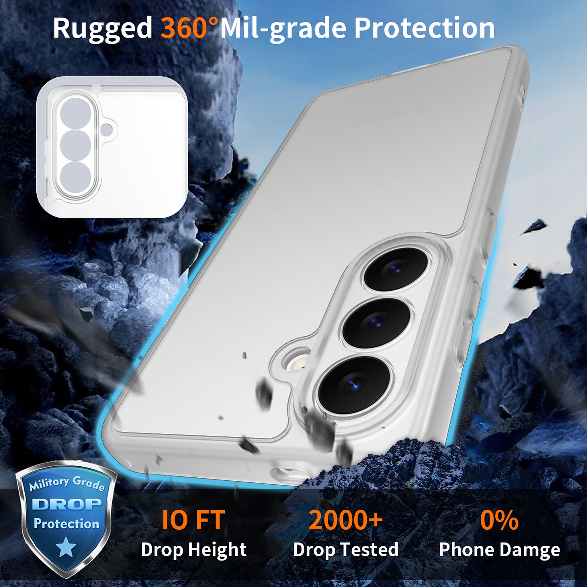 SendaFit Precise-Cutout Matte Skin-Feel Case for Galaxy S26 detail 25