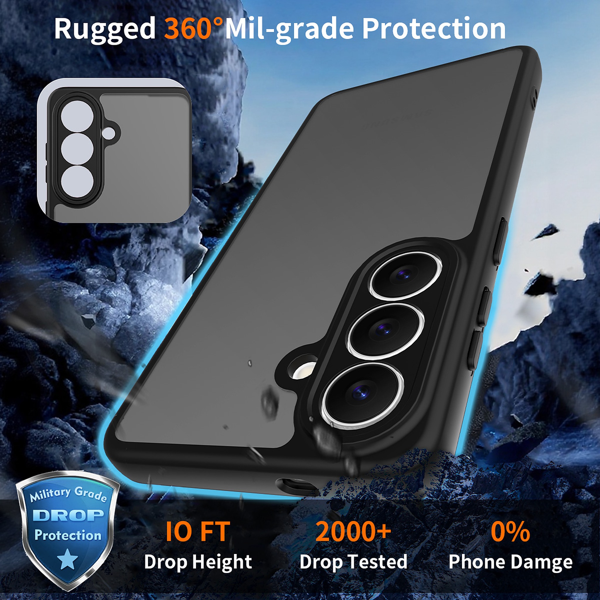 SendaFit Precise-Cutout Matte Skin-Feel Case for Galaxy S26 detail 26