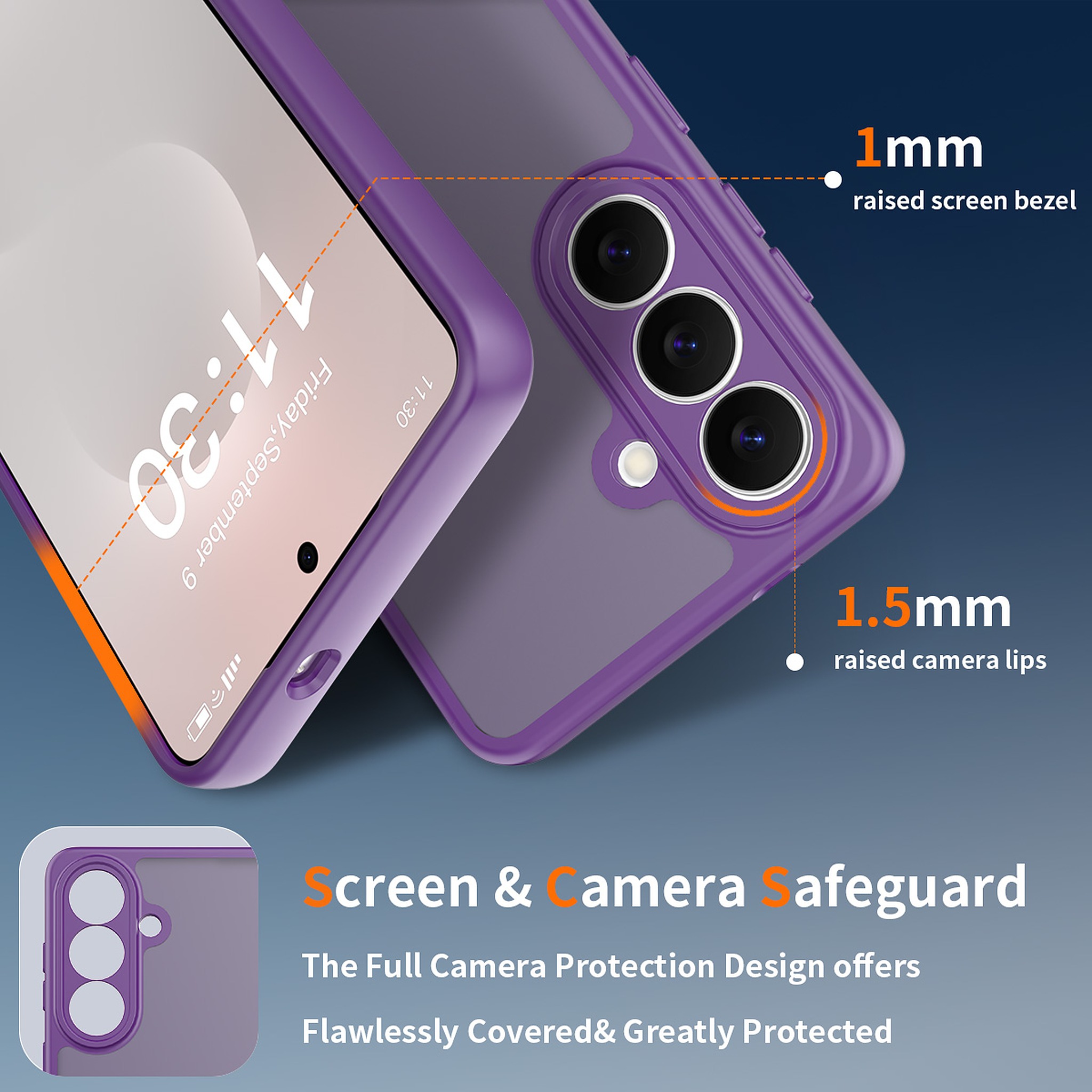 SendaFit Precise-Cutout Matte Skin-Feel Case for Galaxy S26 detail 3