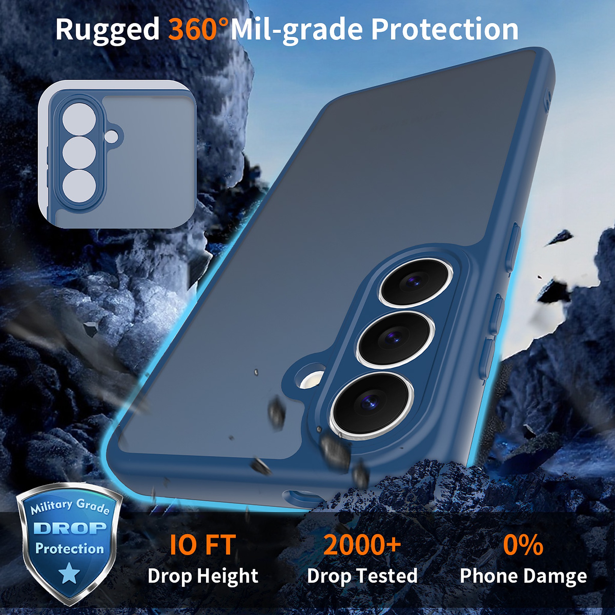 SendaFit Precise-Cutout Matte Skin-Feel Case for Galaxy S26 detail 32
