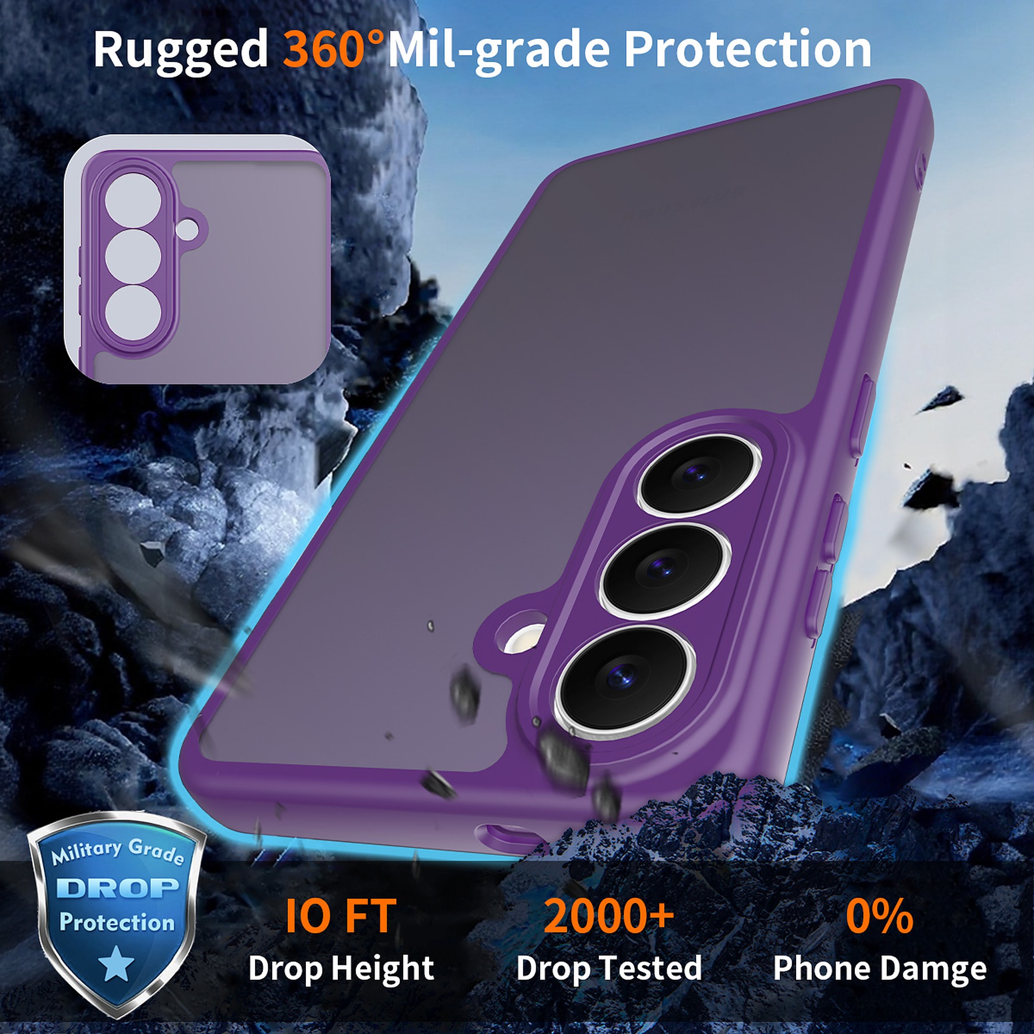 SendaFit Precise-Cutout Matte Skin-Feel Case for Galaxy S26 detail 4