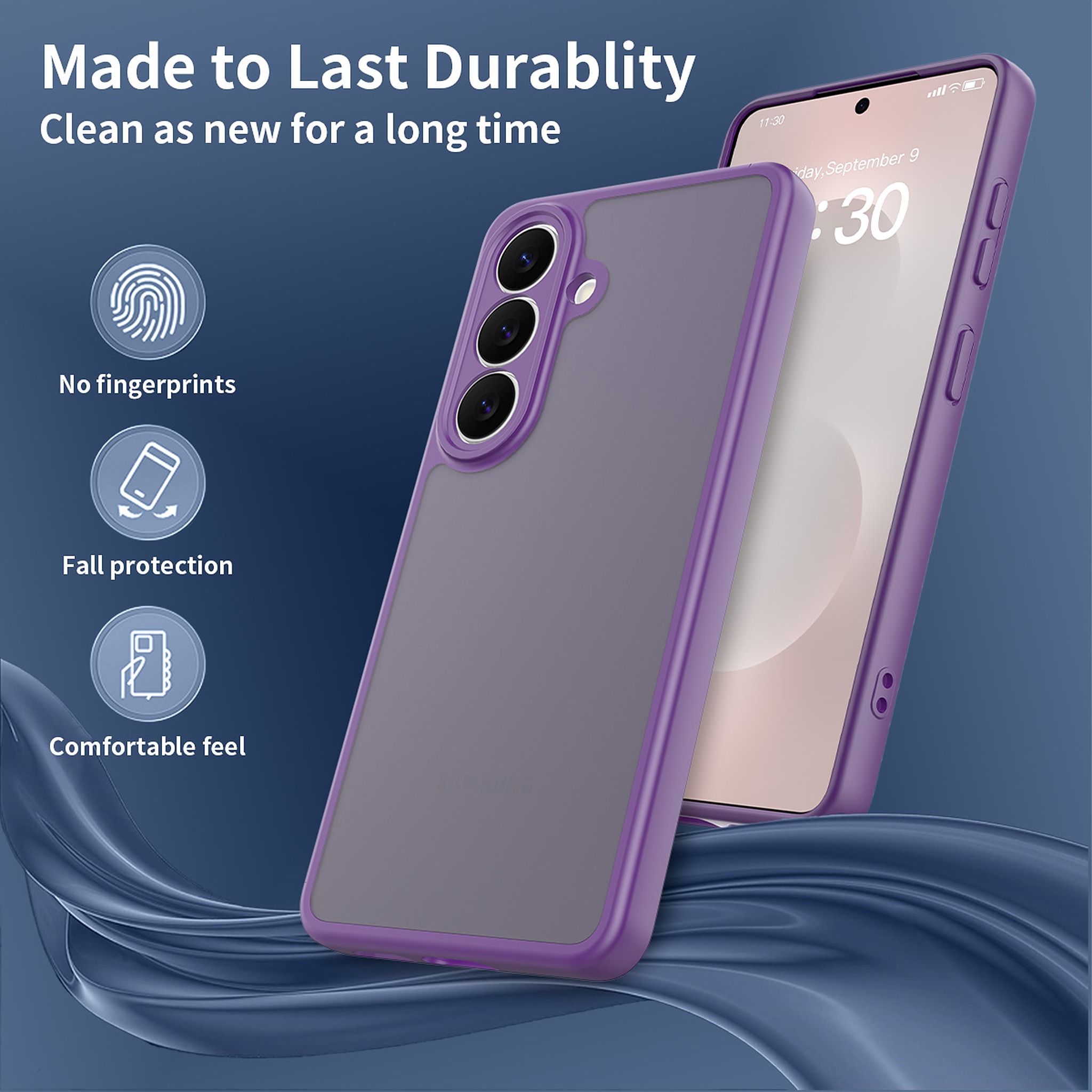 SendaFit Precise-Cutout Matte Skin-Feel Case for Galaxy S26 detail 5