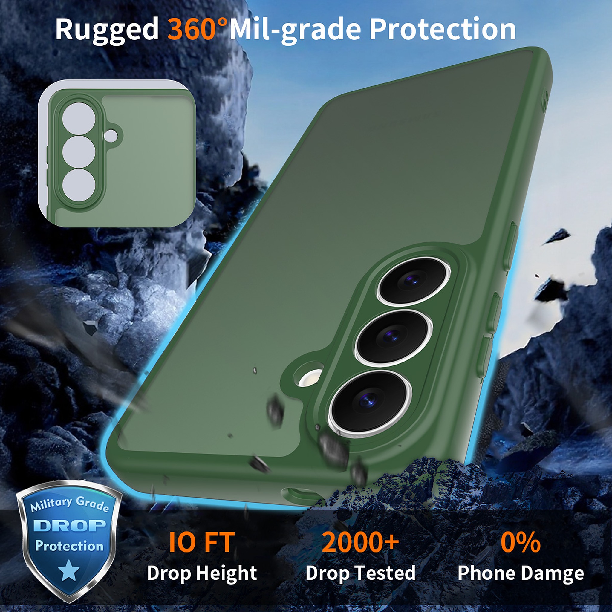 SendaFit Precise-Cutout Matte Skin-Feel Case for Galaxy S26 detail 8
