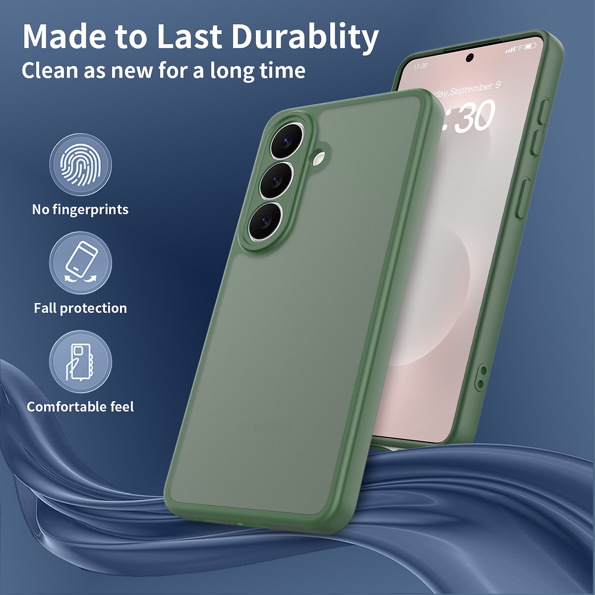 SendaFit Precise-Cutout Matte Skin-Feel Case for Galaxy S26 detail 9