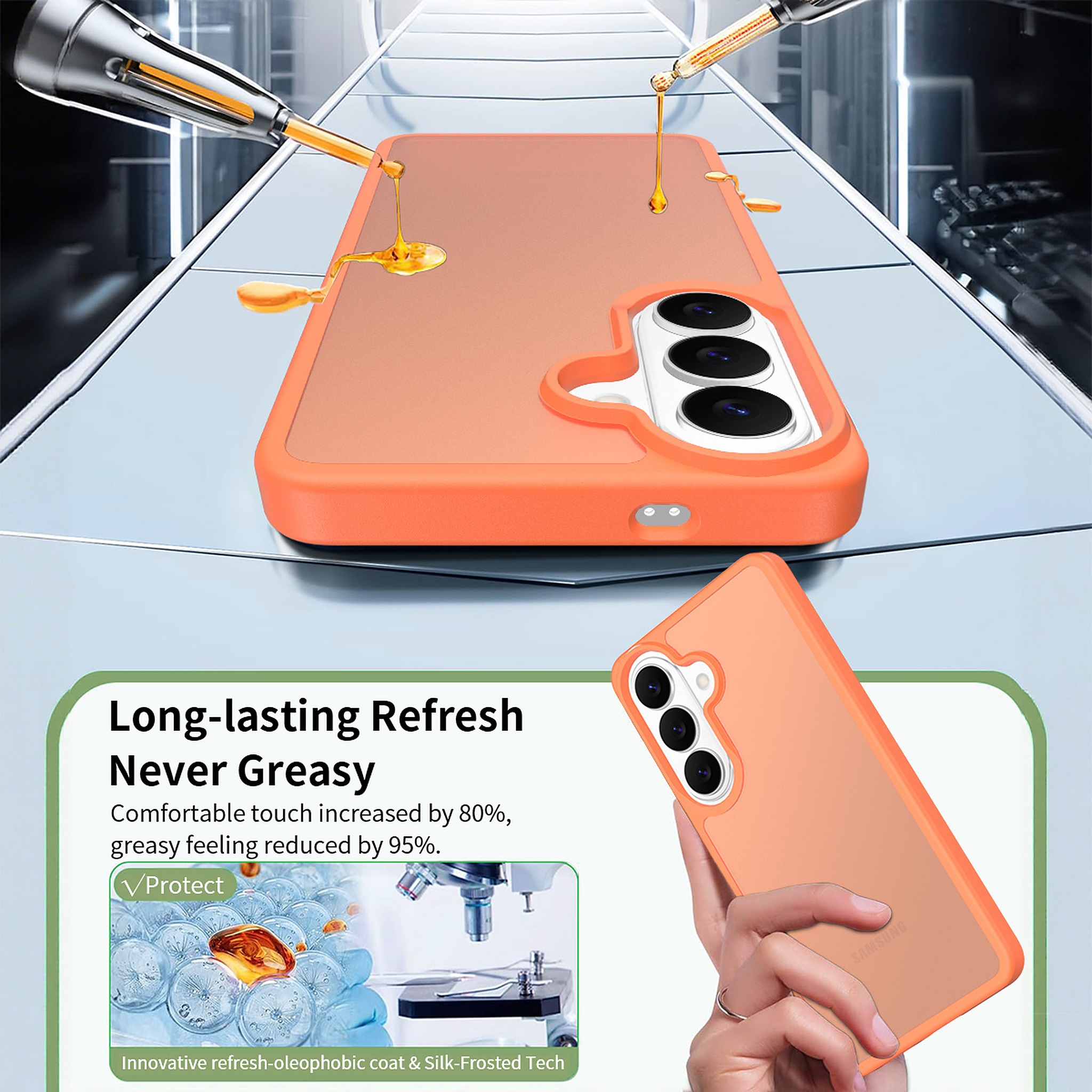 SendaFit Matte Skin-Feel Two-in-One Case for Galaxy S26 detail 1