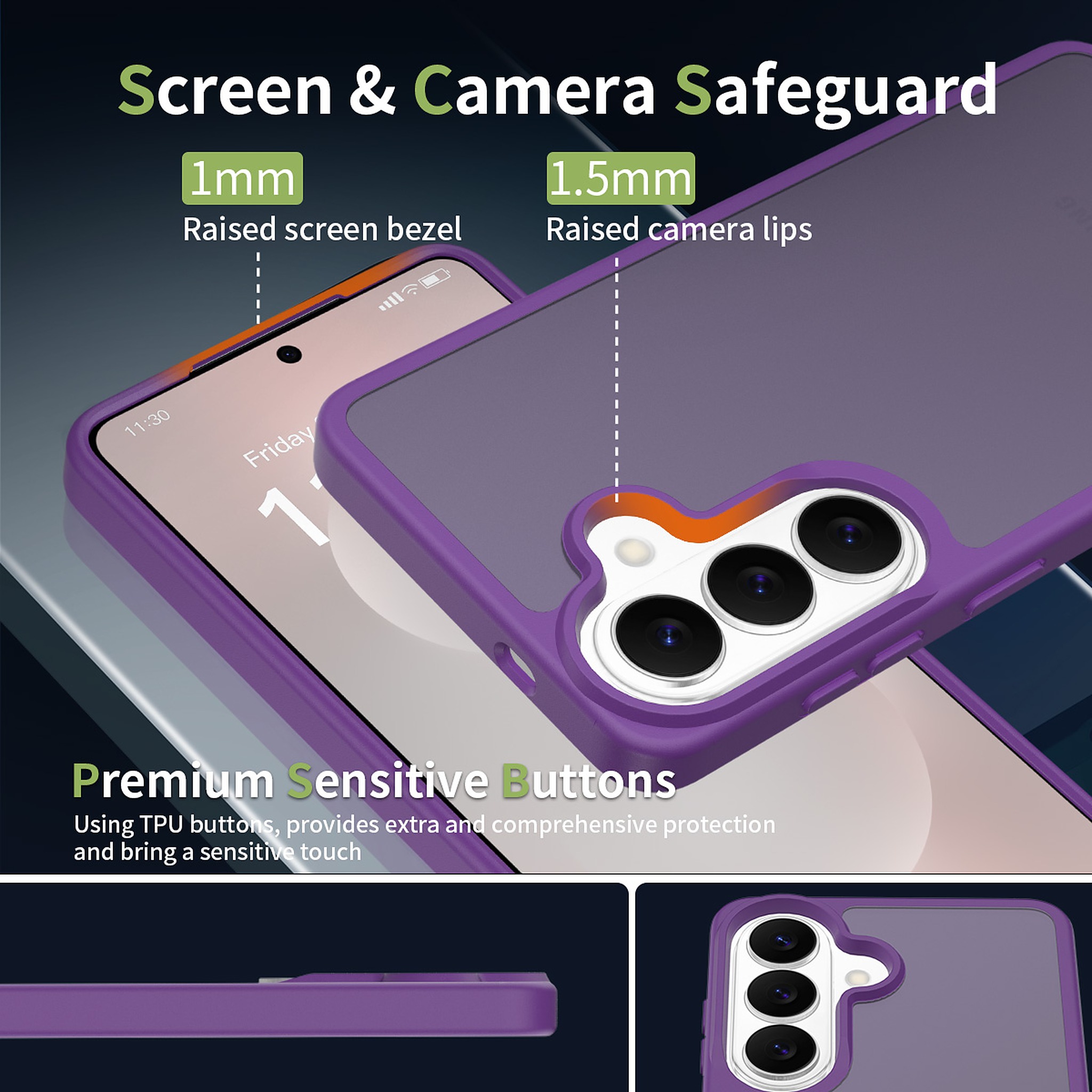SendaFit Matte Skin-Feel Two-in-One Case for Galaxy S26 detail 12