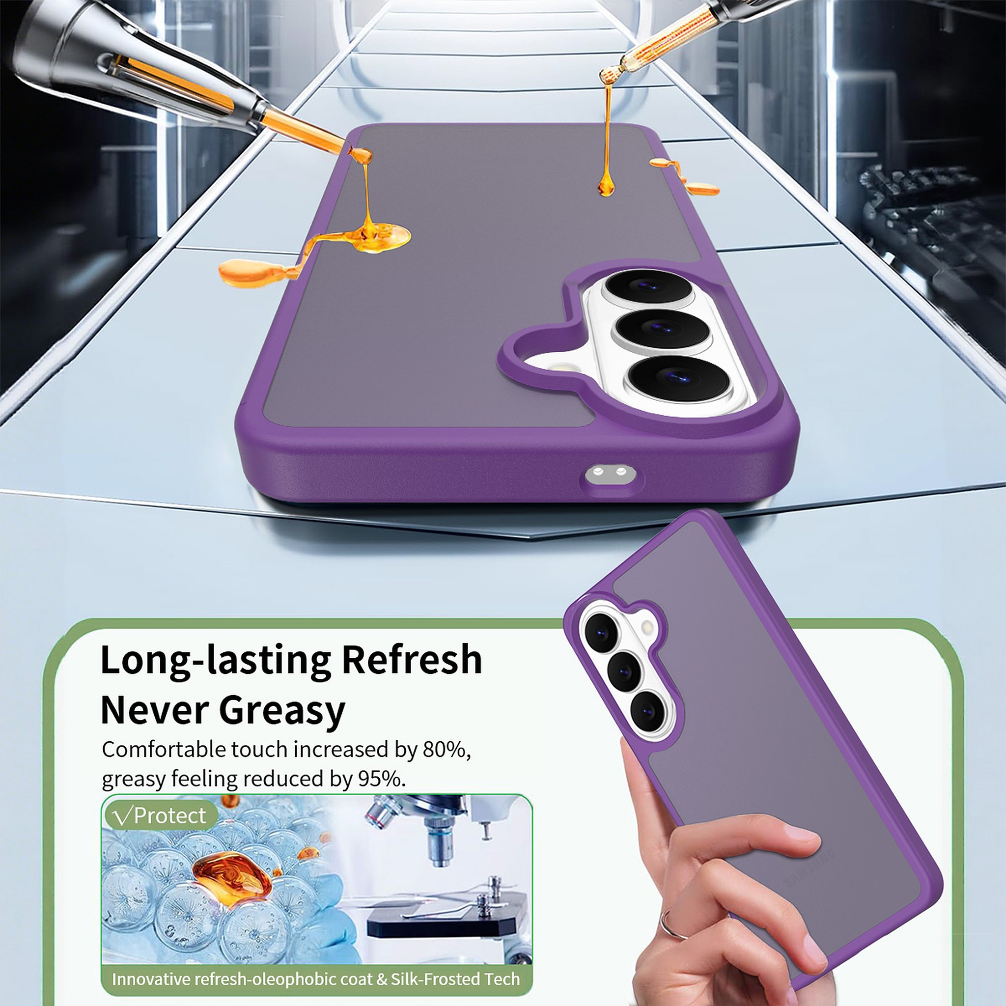 SendaFit Matte Skin-Feel Two-in-One Case for Galaxy S26 detail 14