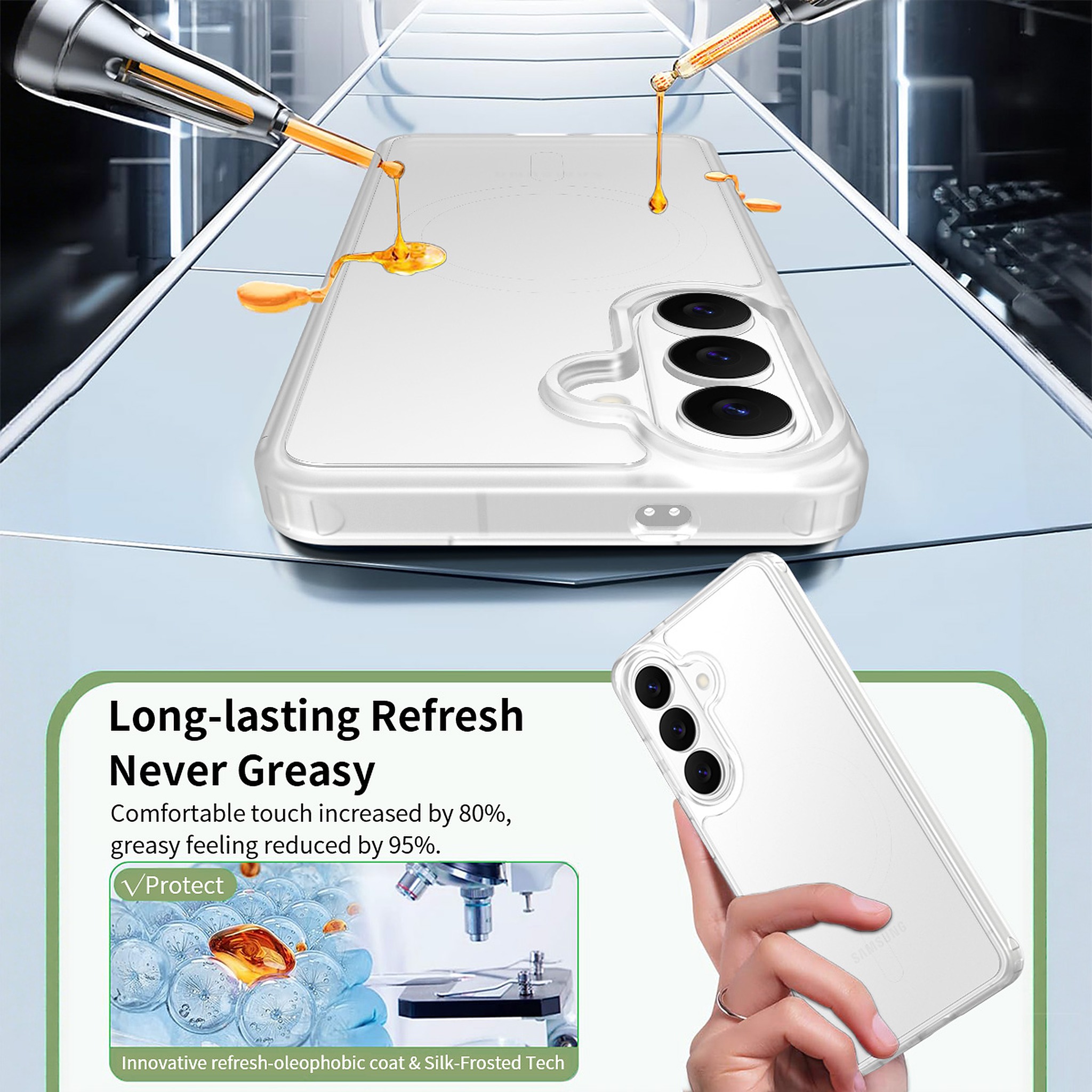 SendaFit Matte Skin-Feel Two-in-One Case for Galaxy S26 detail 4