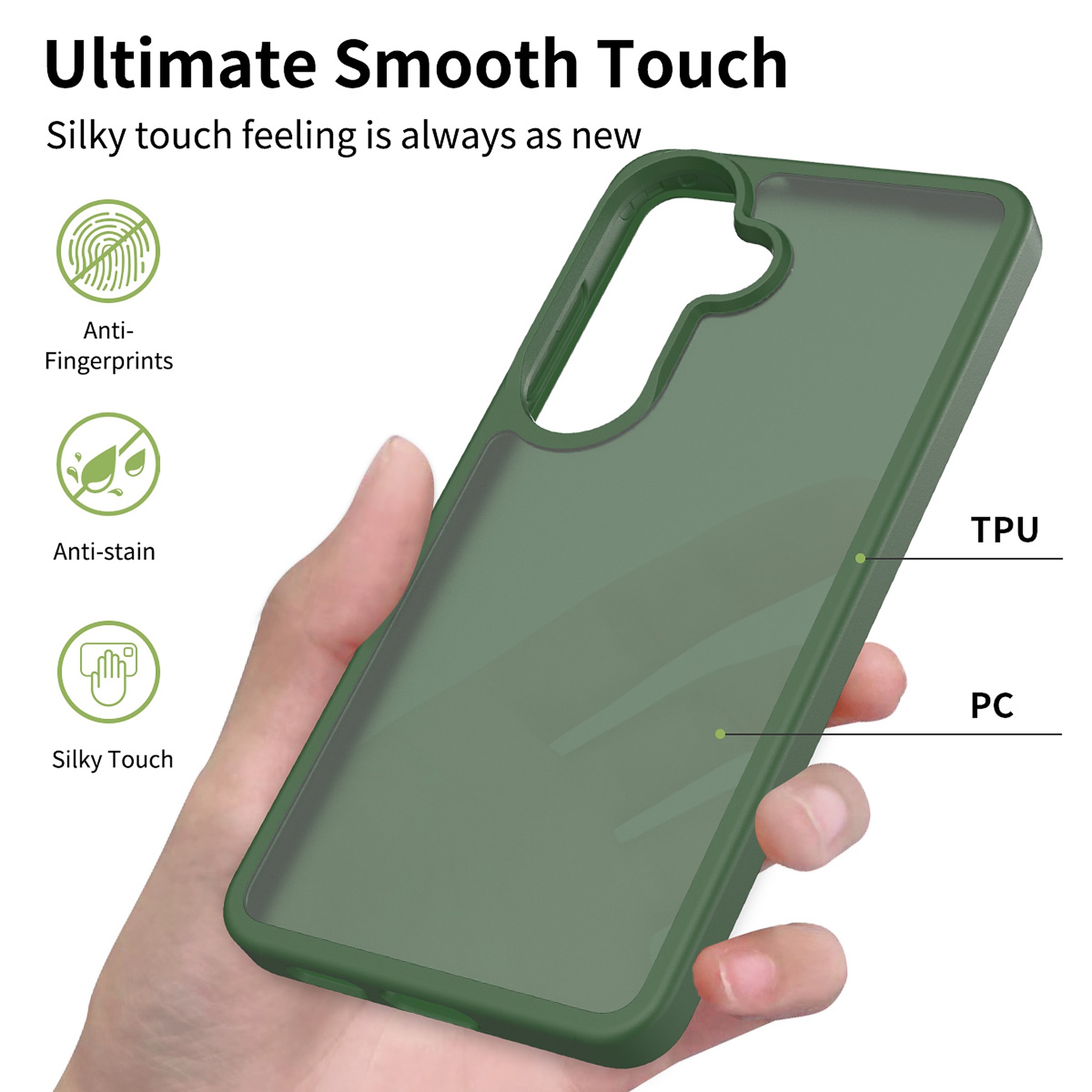 SendaFit Matte Skin-Feel Two-in-One Case for Galaxy S26 detail 5