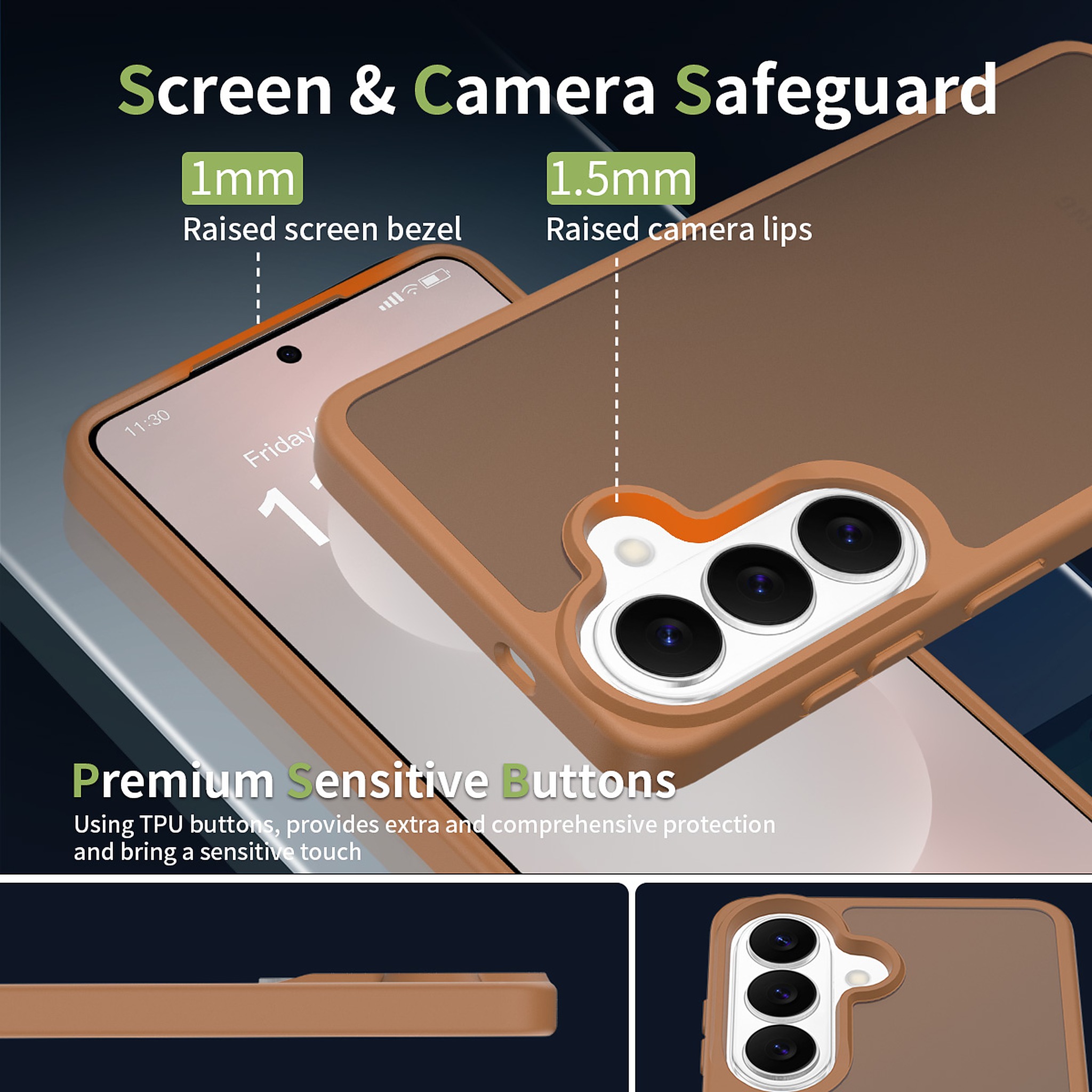 SendaFit Matte Skin-Feel Two-in-One Case for Galaxy S26 detail 9