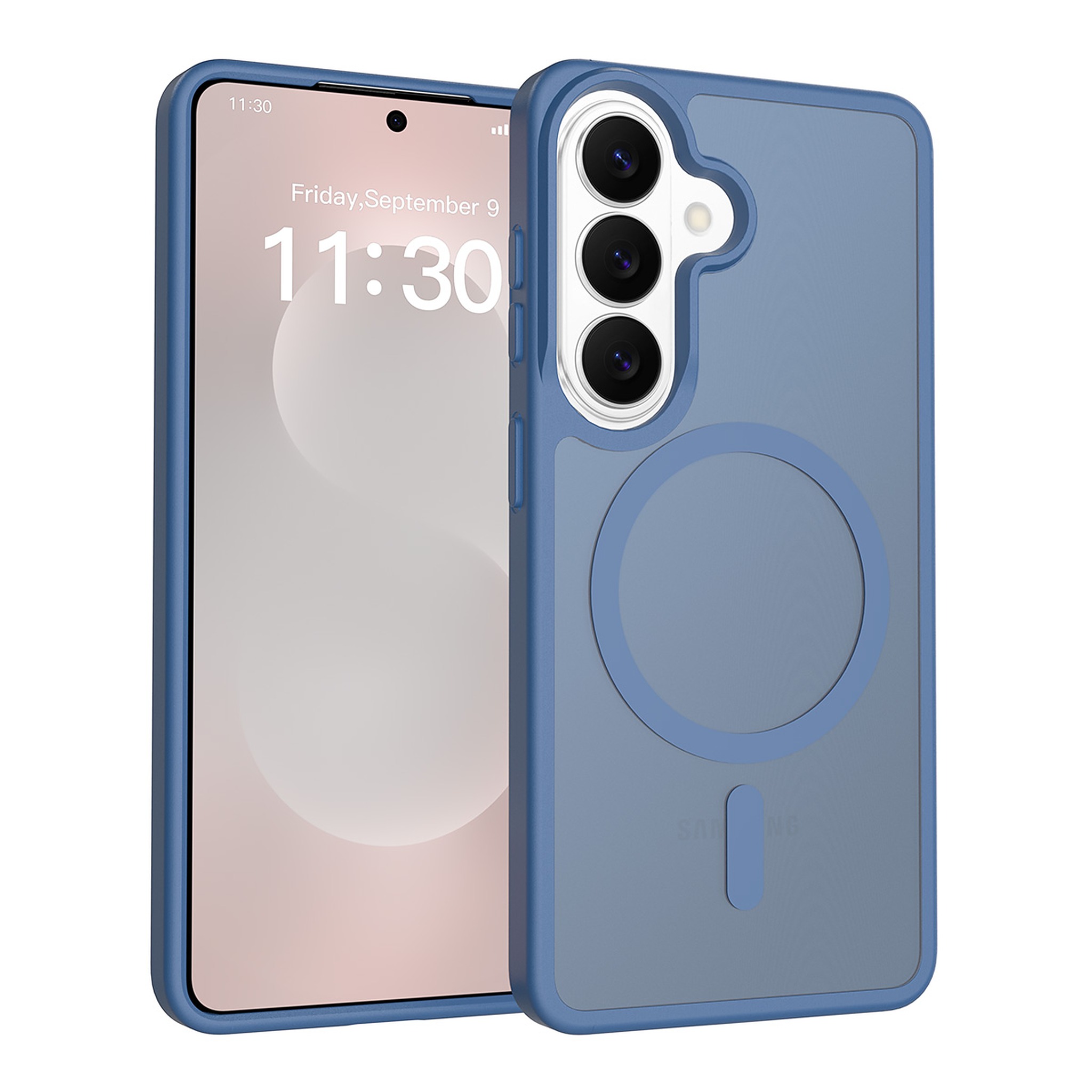 SendaFit Matte Skin-Feel Two-in-One MagSafe Case for Galaxy S26 - Royal Blue