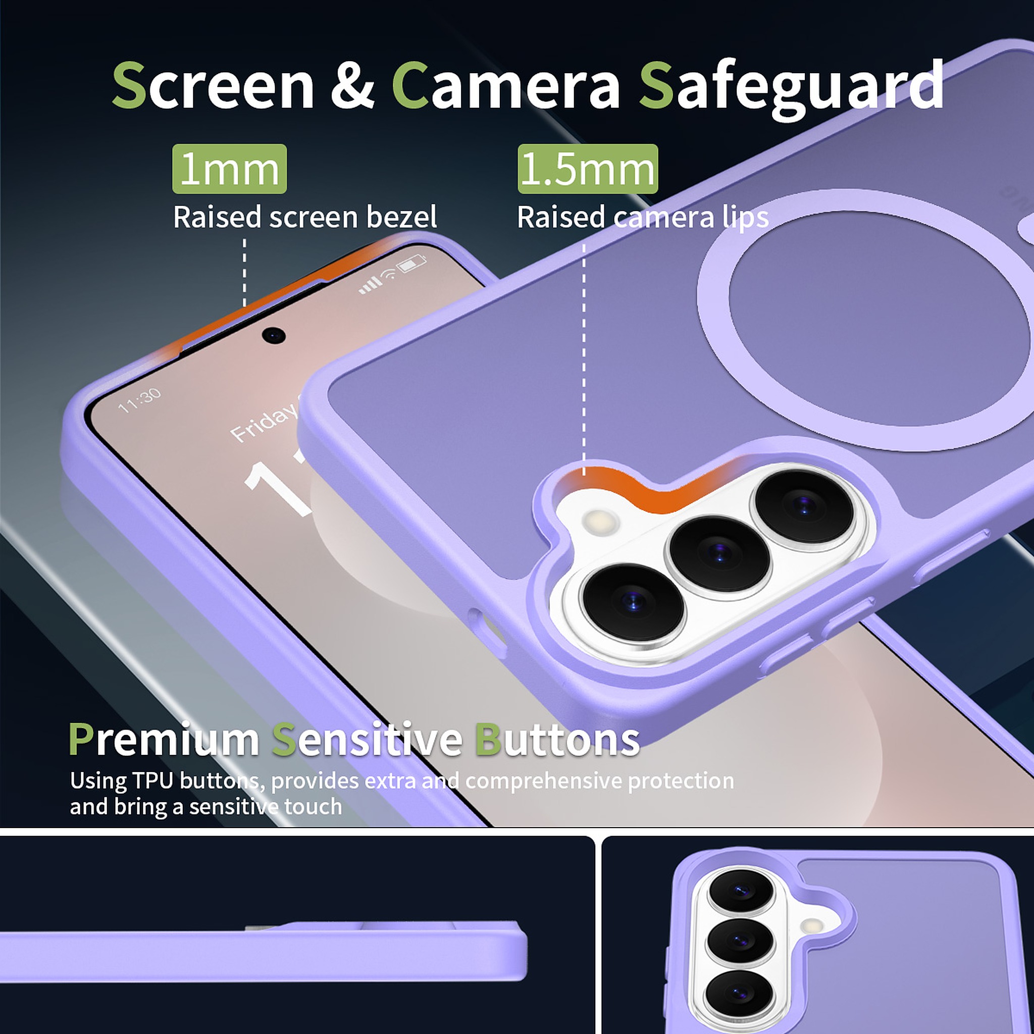 SendaFit Matte Skin-Feel Two-in-One MagSafe Case for Galaxy S26 detail 23
