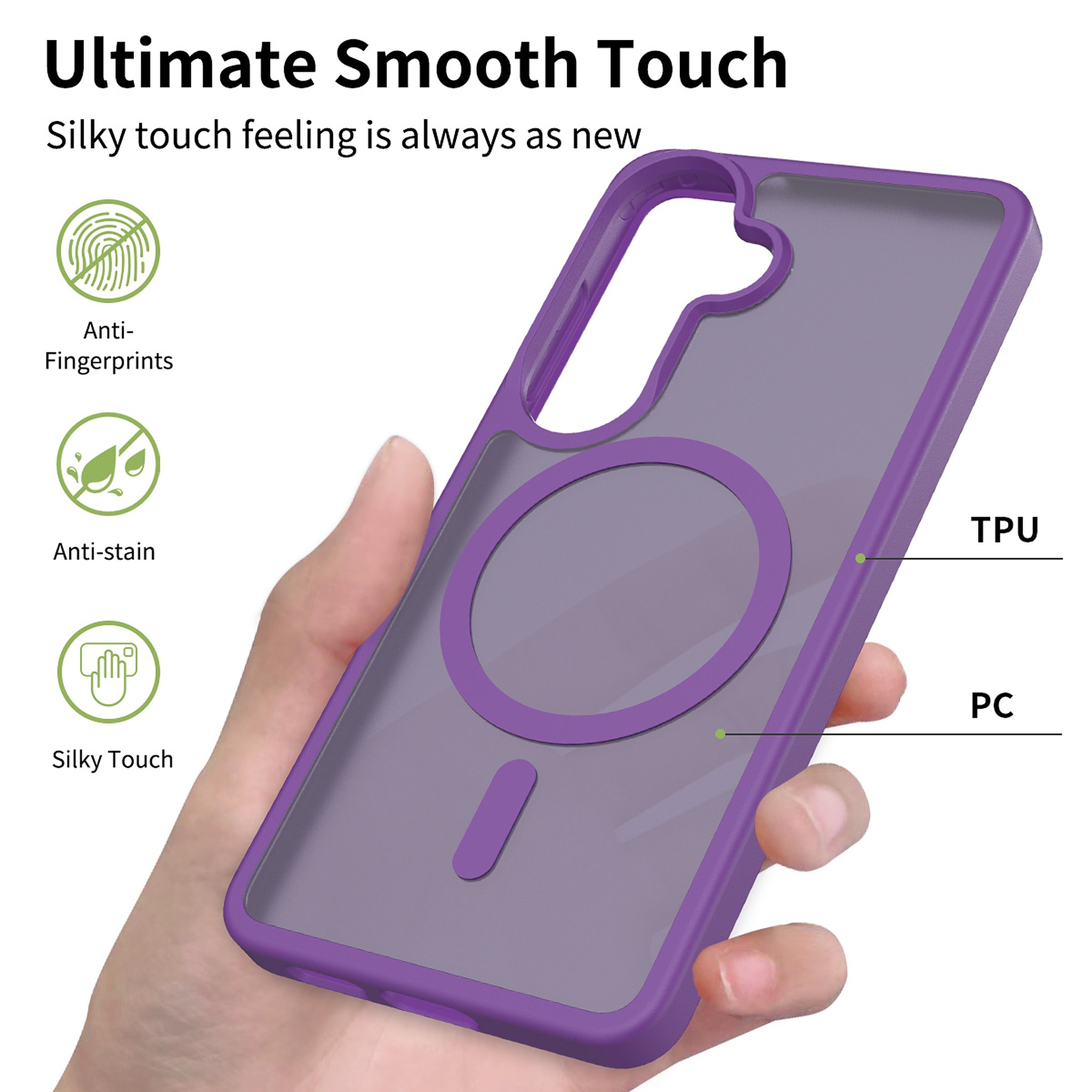 SendaFit Matte Skin-Feel Two-in-One MagSafe Case for Galaxy S26 detail 26