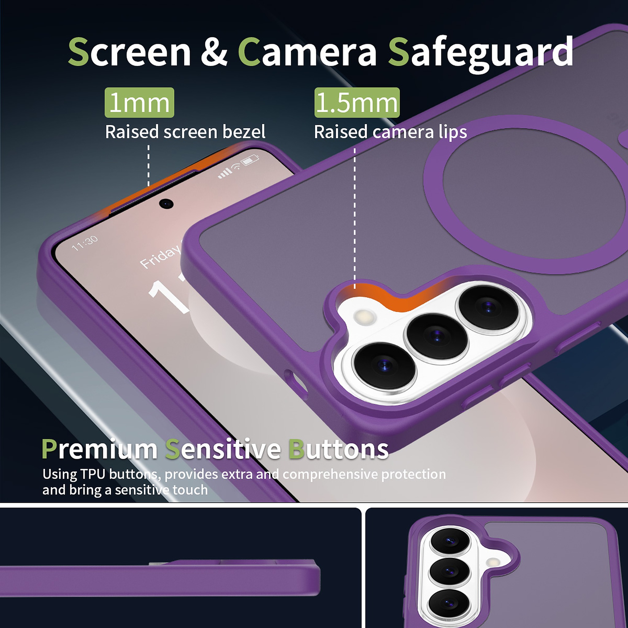 SendaFit Matte Skin-Feel Two-in-One MagSafe Case for Galaxy S26 detail 27