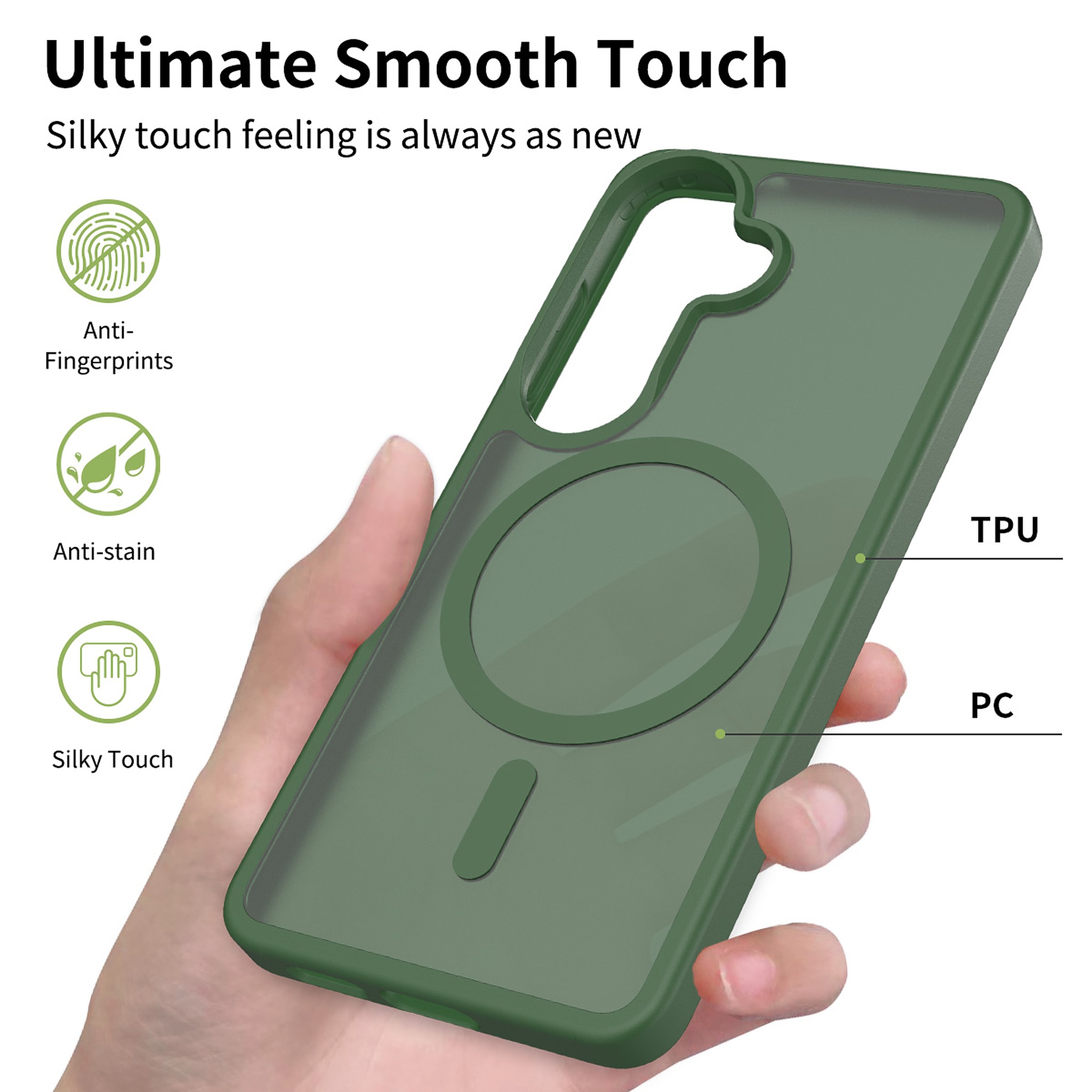 SendaFit Matte Skin-Feel Two-in-One MagSafe Case for Galaxy S26 detail 34