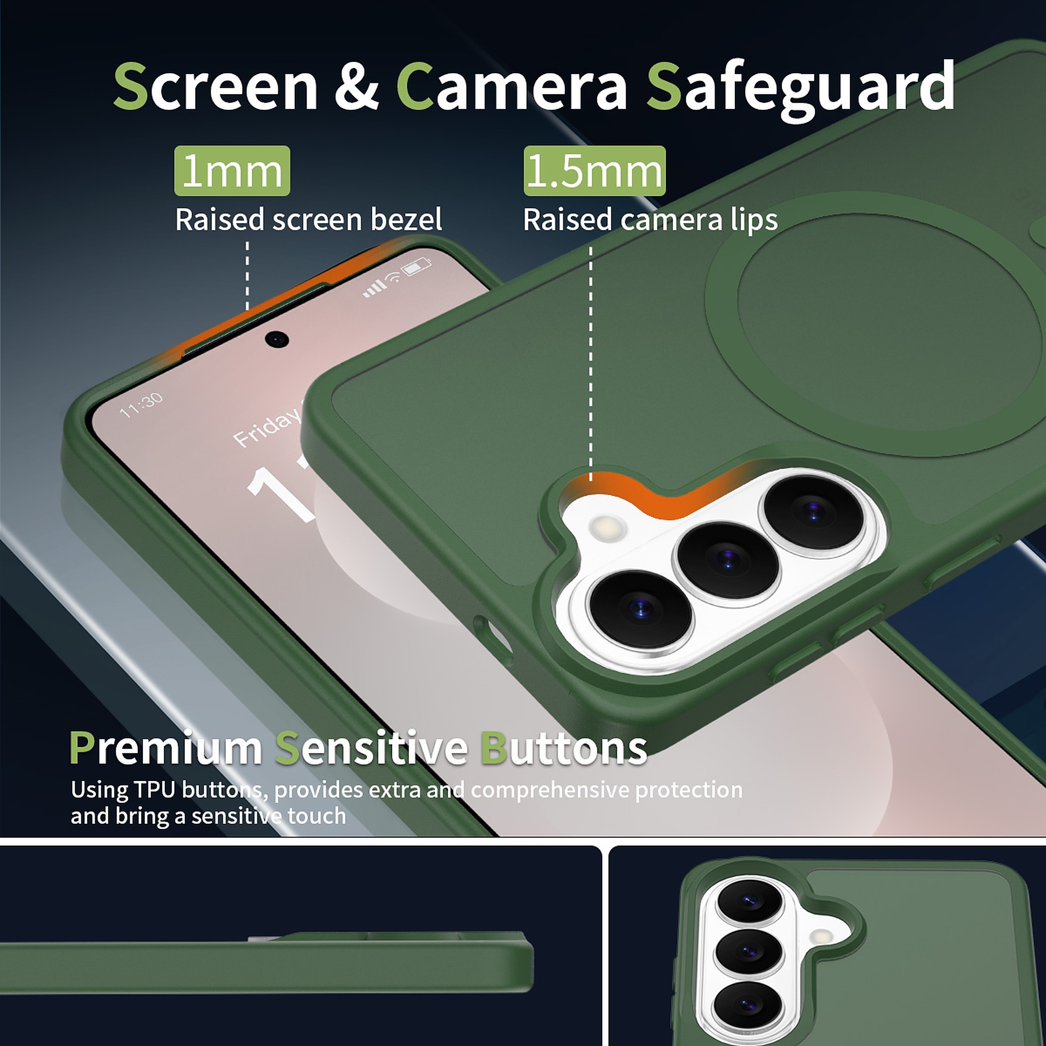SendaFit Matte Skin-Feel Two-in-One MagSafe Case for Galaxy S26 detail 35