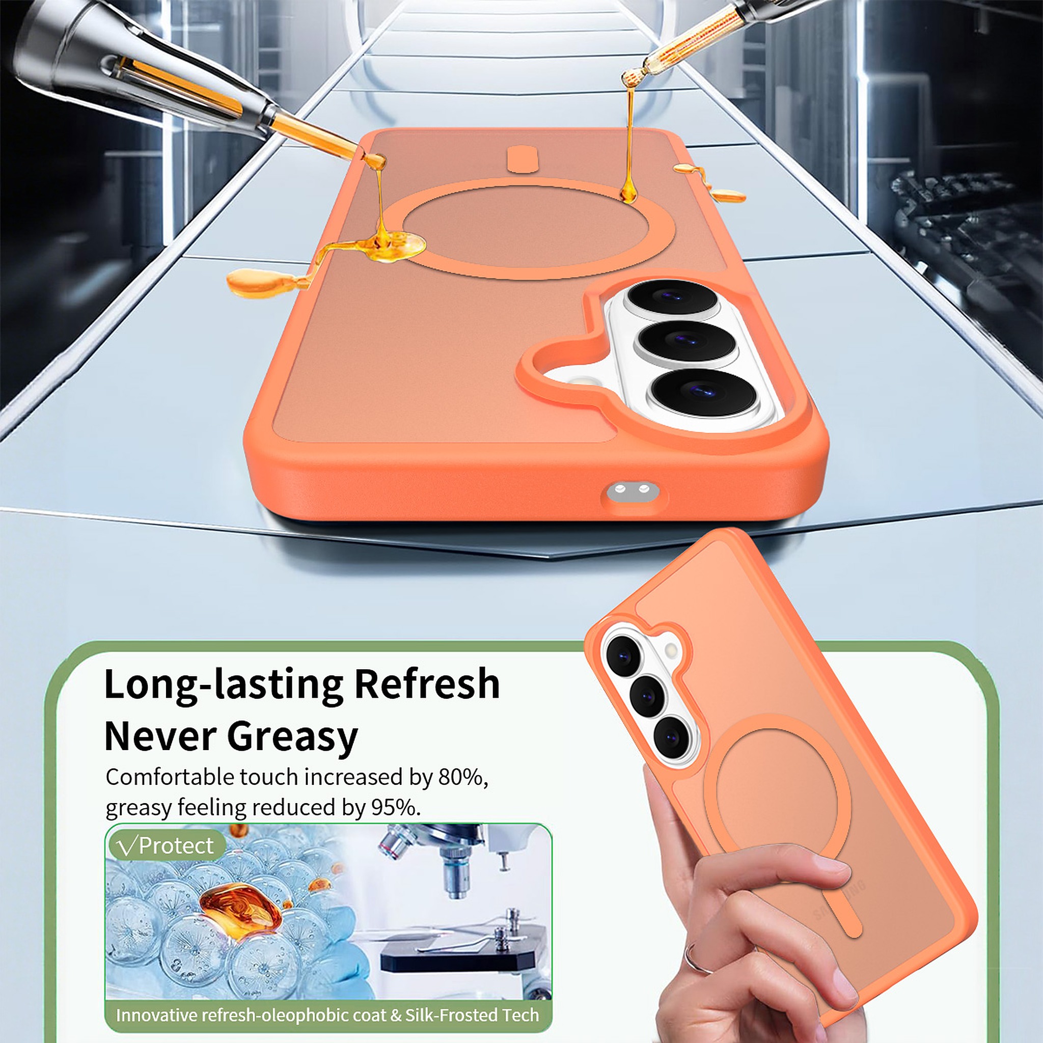 SendaFit Matte Skin-Feel Two-in-One MagSafe Case for Galaxy S26 detail 46