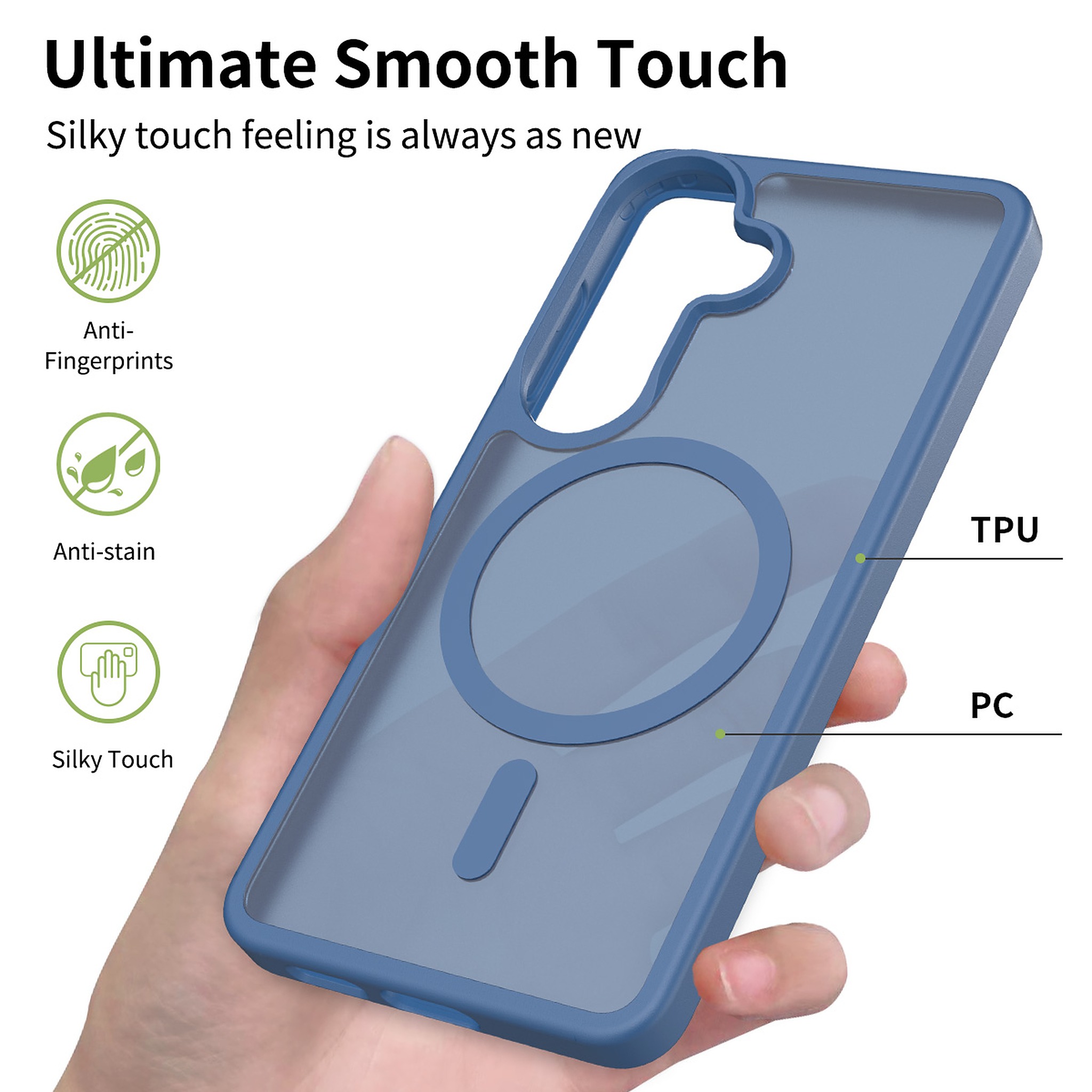 SendaFit Matte Skin-Feel Two-in-One MagSafe Case for Galaxy S26 detail 48