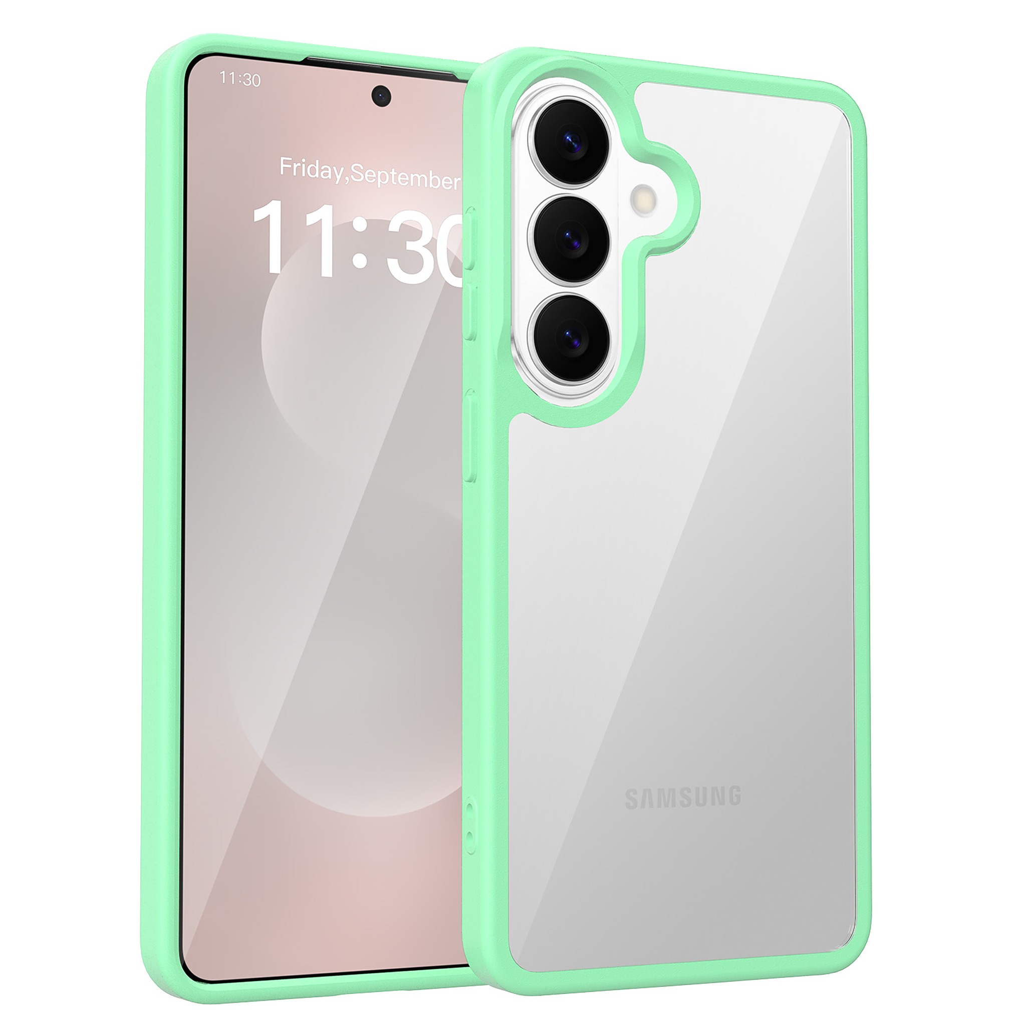 SendaFit Clear Two-in-One Case for Galaxy S26 - Ice Green