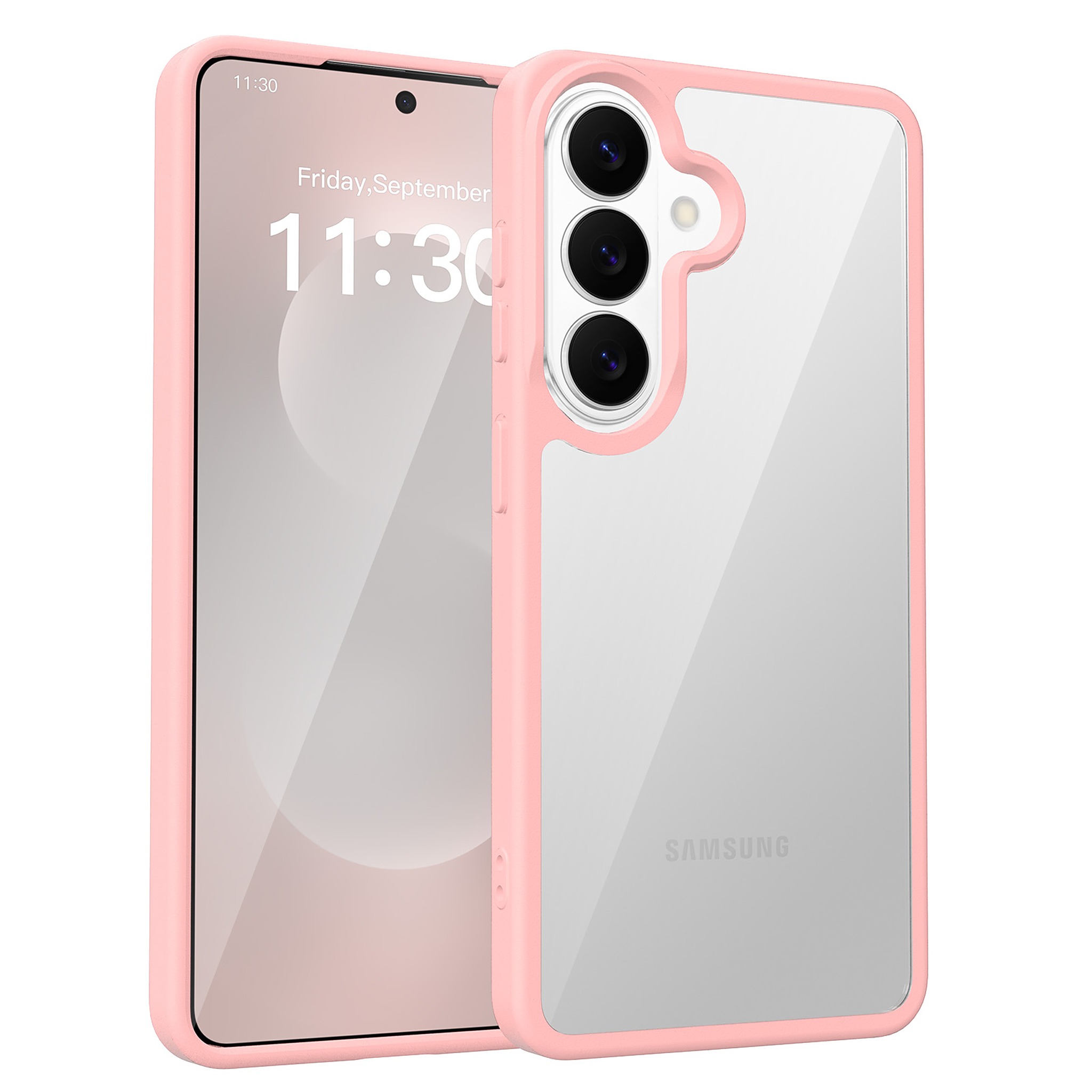 SendaFit Clear Two-in-One Case for Galaxy S26 - Light Pink
