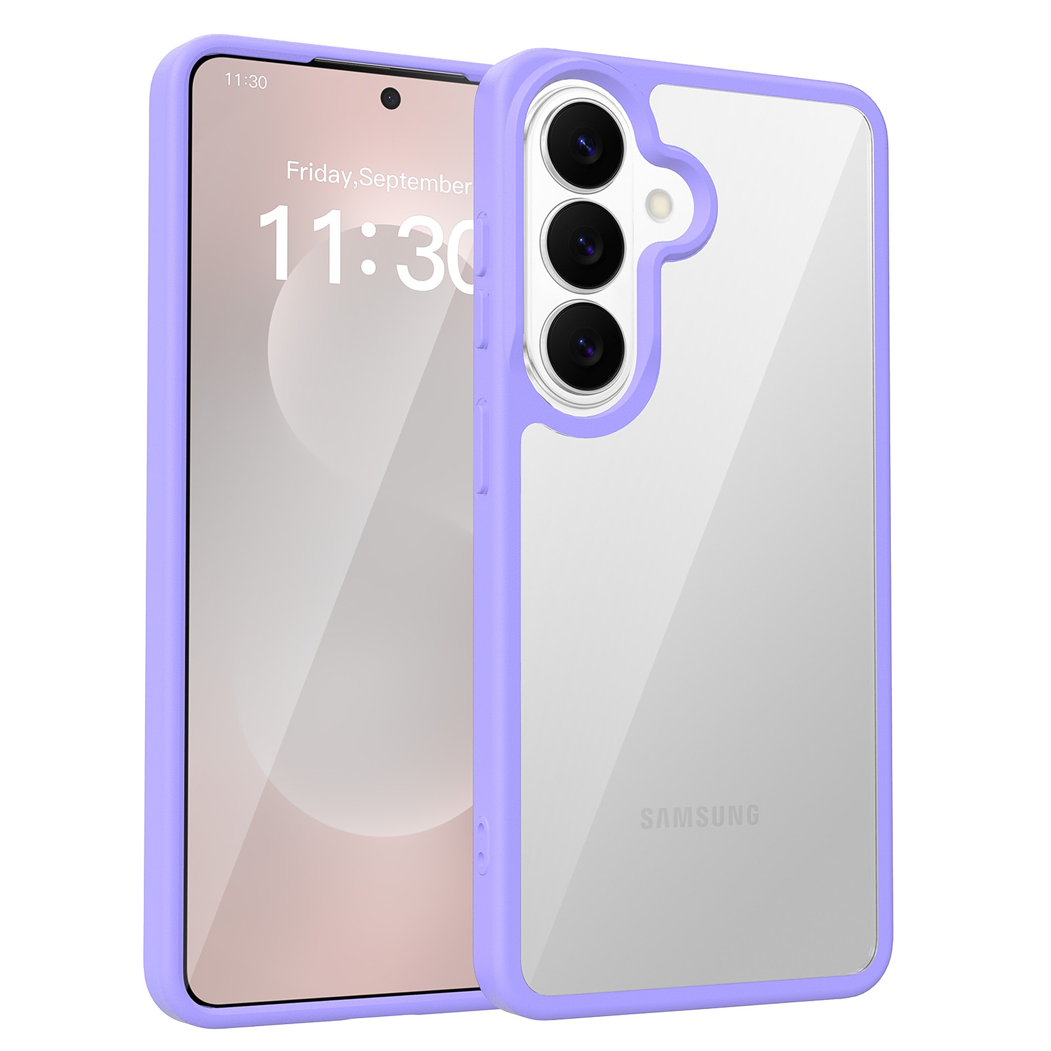 SendaFit Clear Two-in-One Case for Galaxy S26 - Light Purple