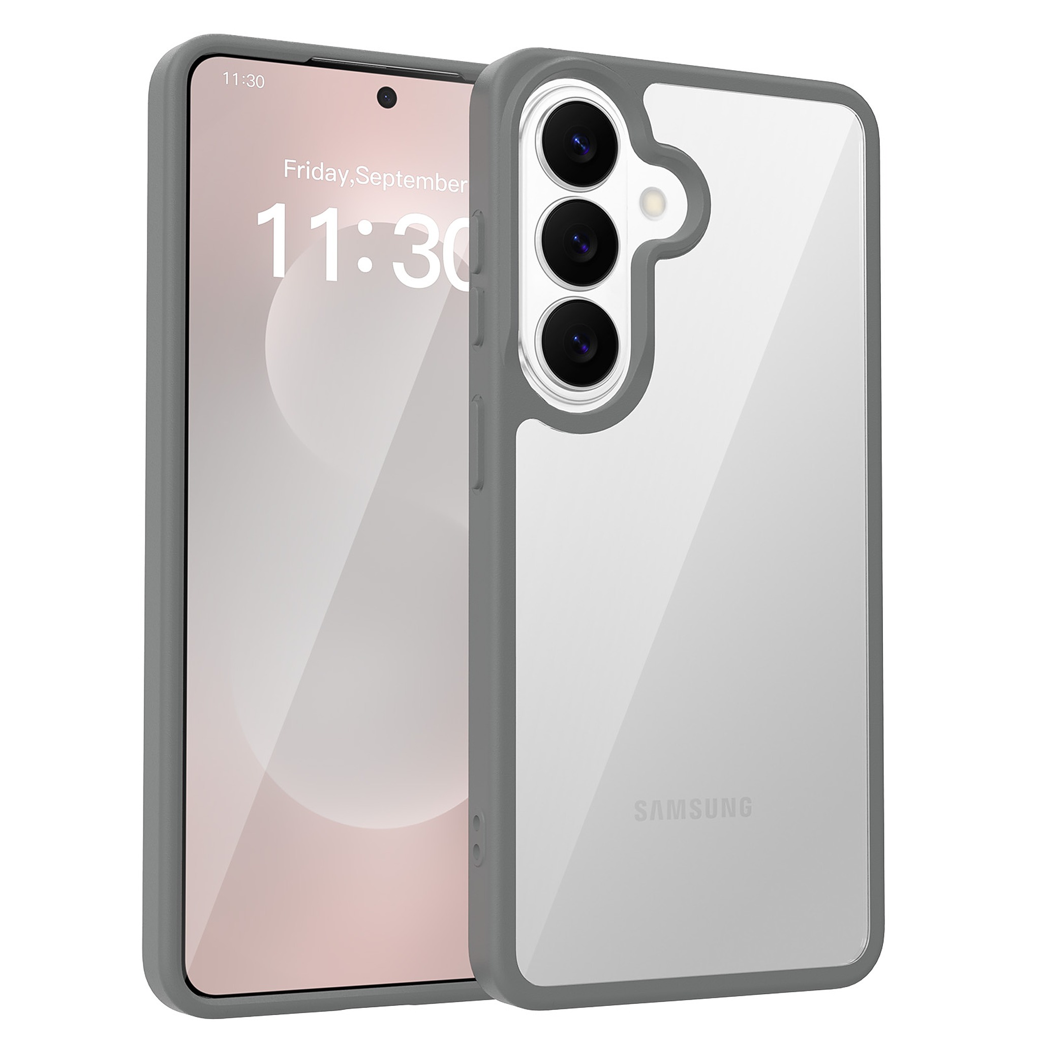 SendaFit Clear Two-in-One Case for Galaxy S26 - Dark Gray