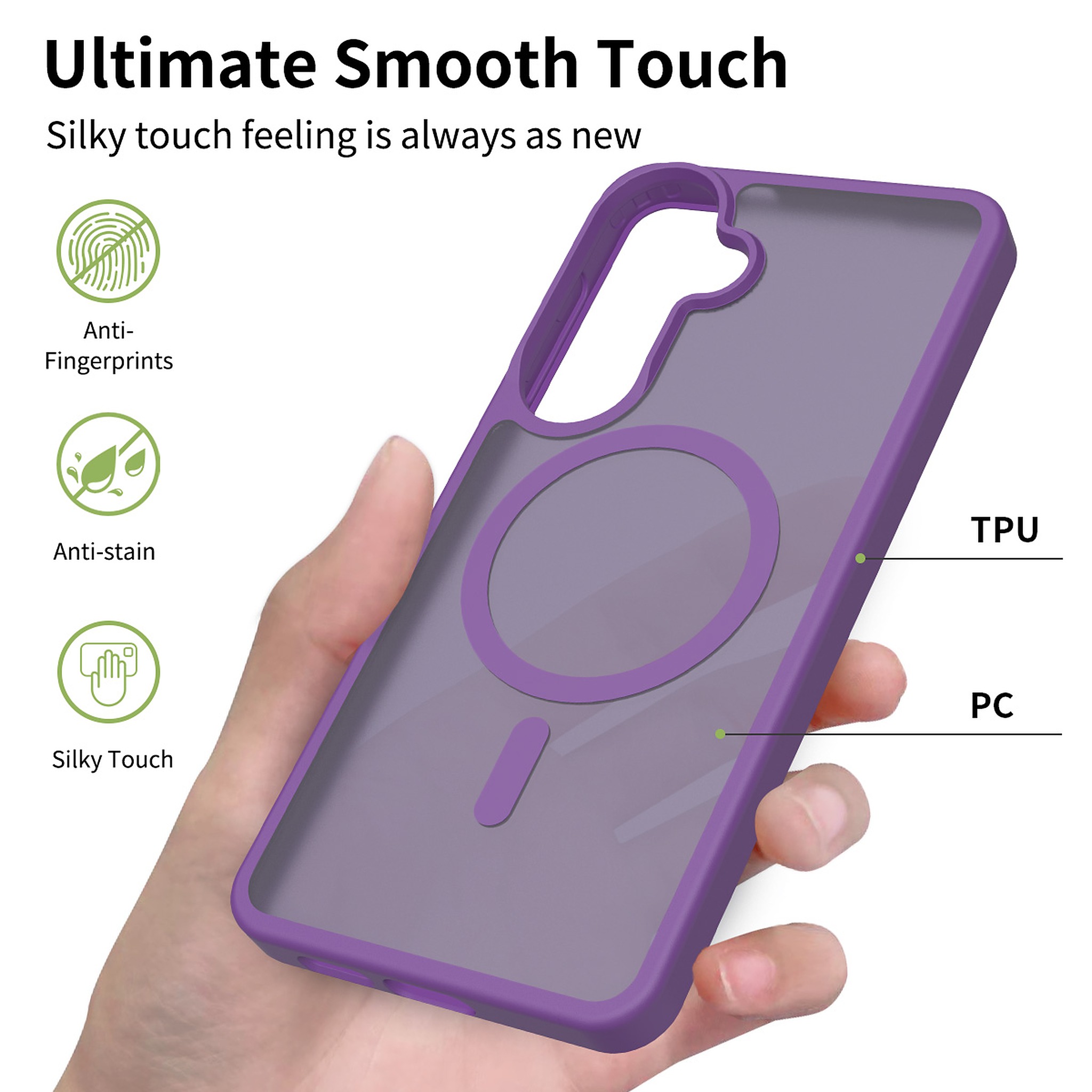 SendaFit Matte Skin-Feel Two-in-One MagSafe Case for Galaxy S26+ detail 33