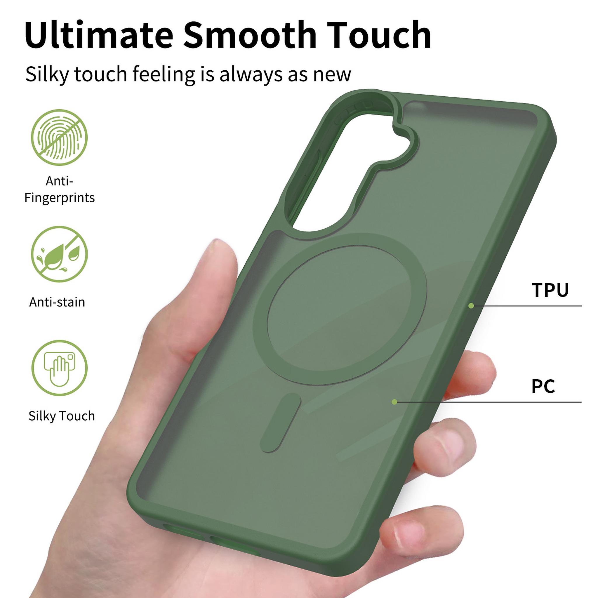 SendaFit Matte Skin-Feel Two-in-One MagSafe Case for Galaxy S26+ detail 44