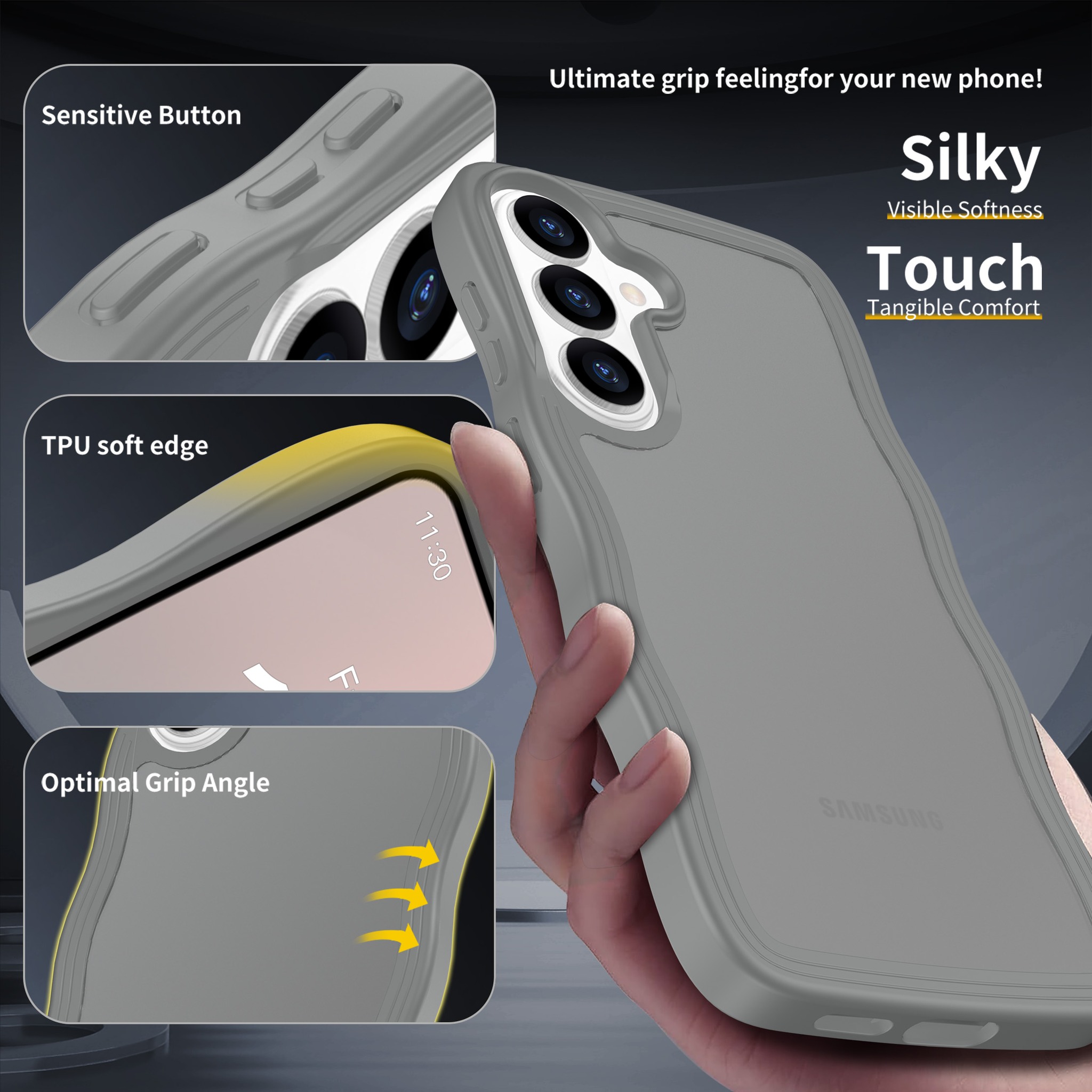 SendaFit Wavy Matte Two-in-One Case for Galaxy S26+ detail 4