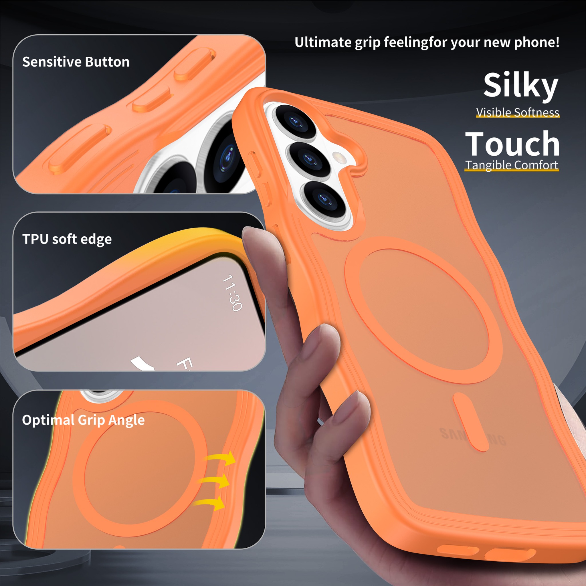 SendaFit Wavy Matte Two-in-One MagSafe Case for Galaxy S26+ detail 1