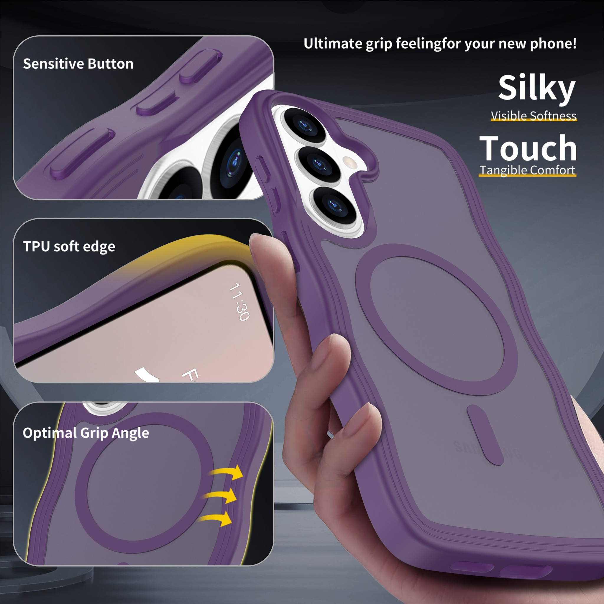 SendaFit Wavy Matte Two-in-One MagSafe Case for Galaxy S26+ detail 11