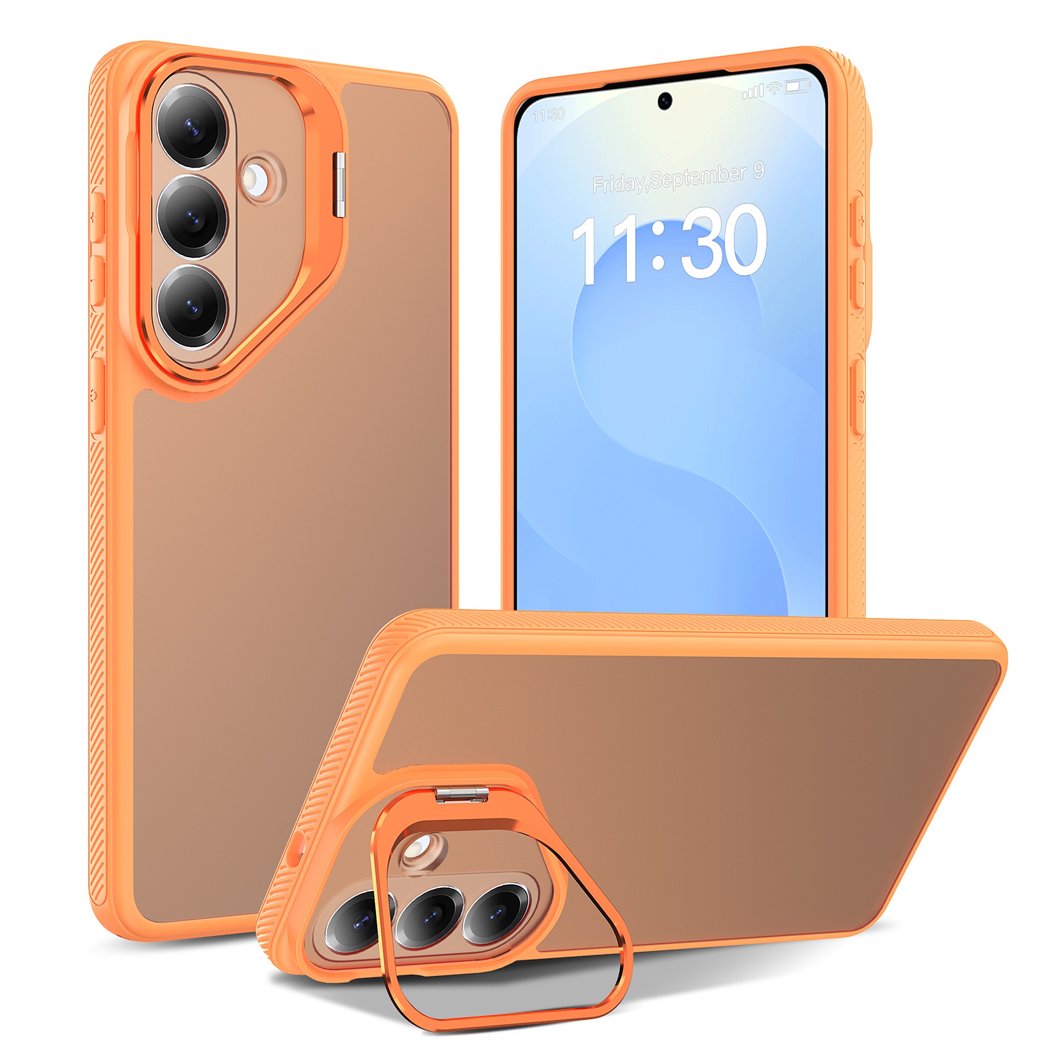 SendaFit Precise-Cutout Camera Stand Case for Galaxy S26+ - Orange
