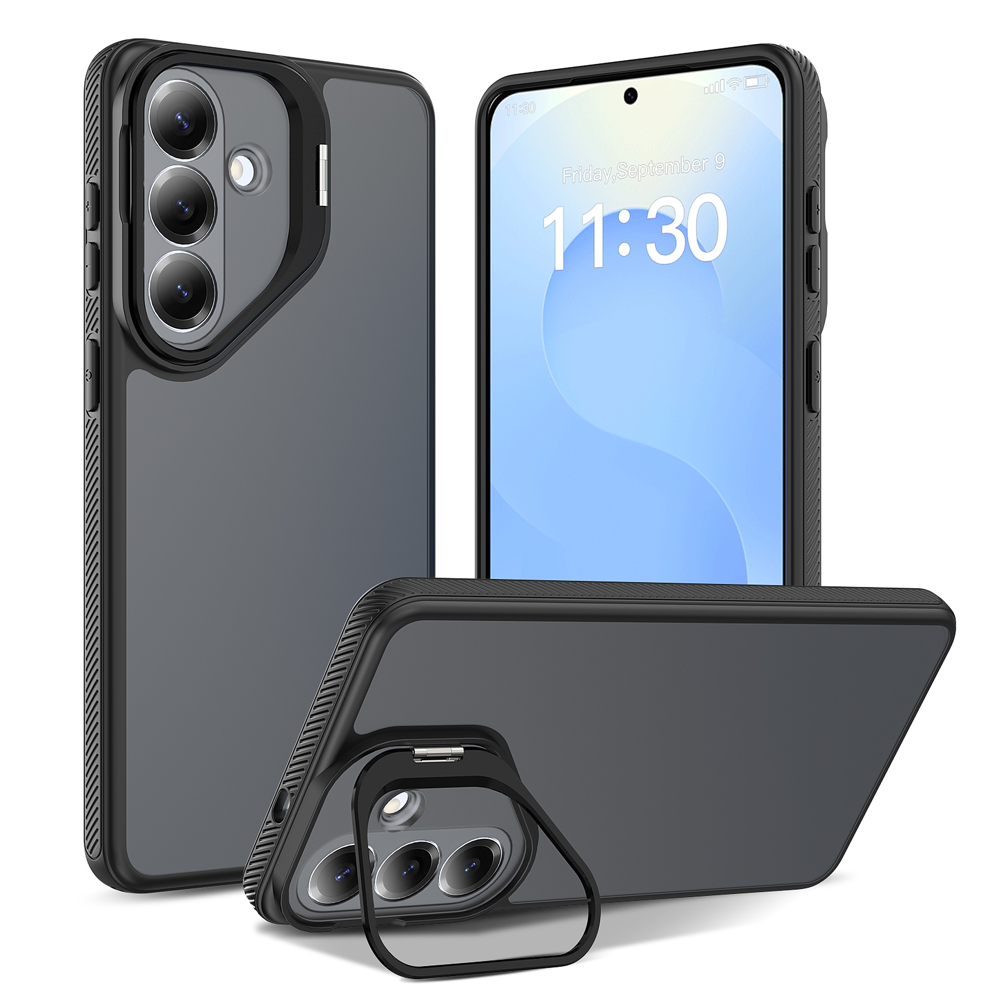 SendaFit Precise-Cutout Camera Stand Case for Galaxy S26+ - Black