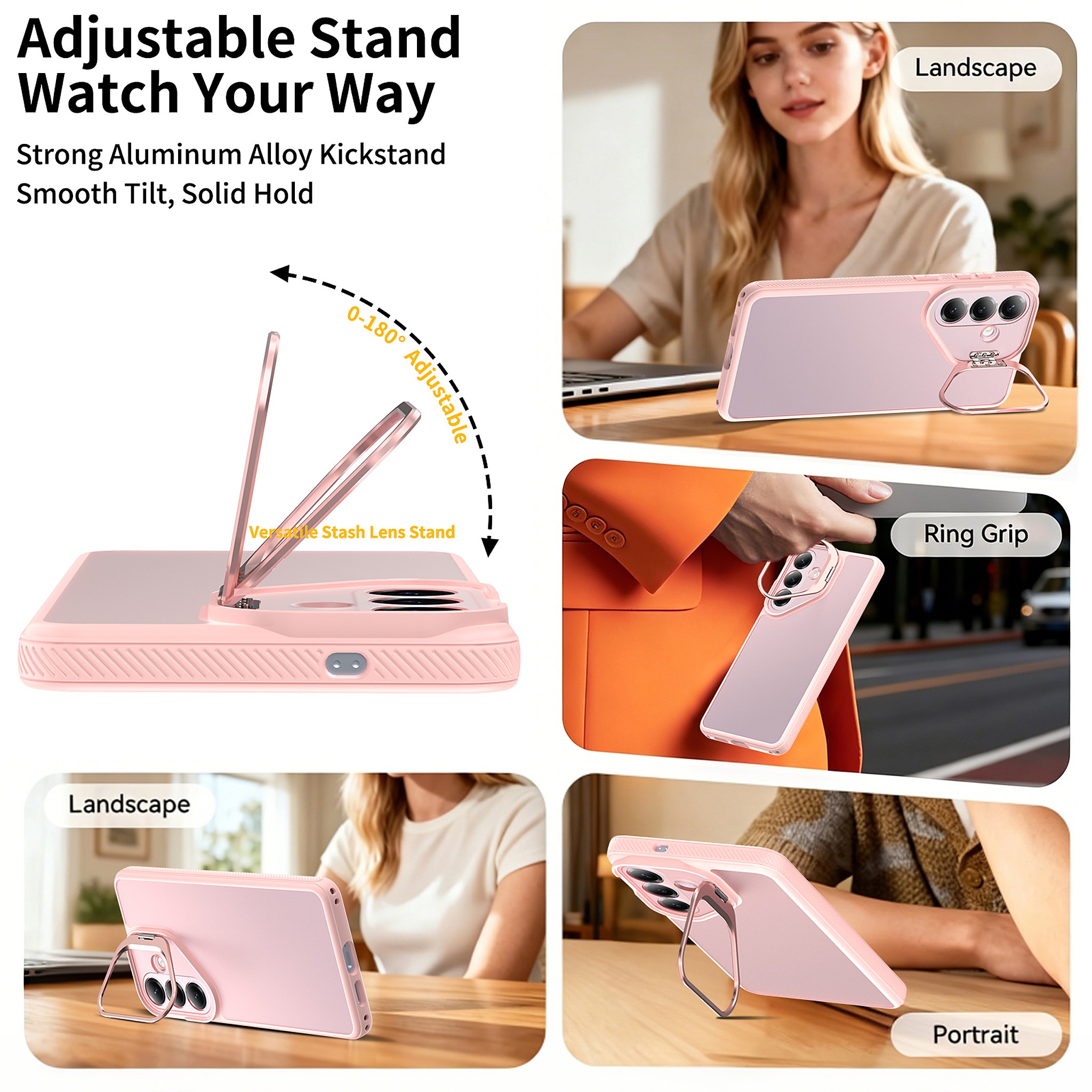 SendaFit Precise-Cutout Camera Stand Case for Galaxy S26+ detail 13