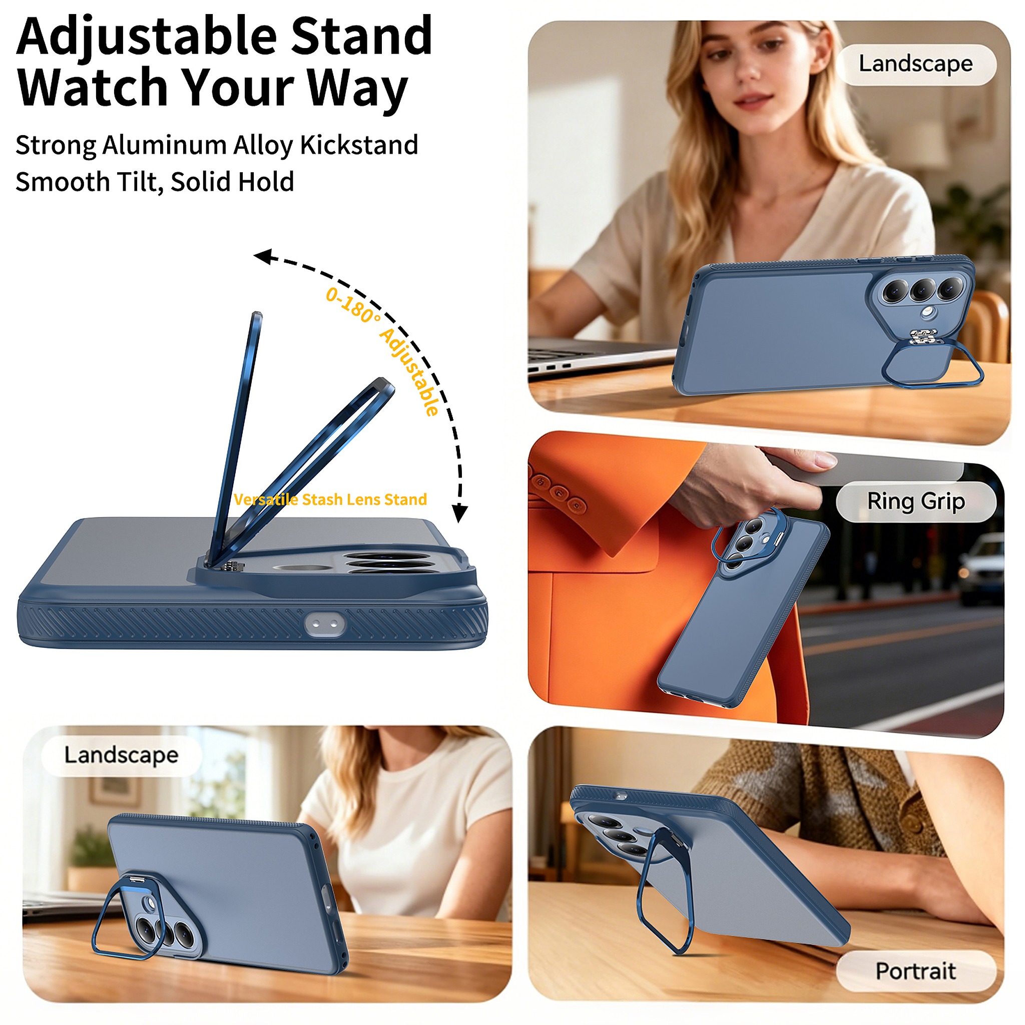 SendaFit Precise-Cutout Camera Stand Case for Galaxy S26+ detail 17