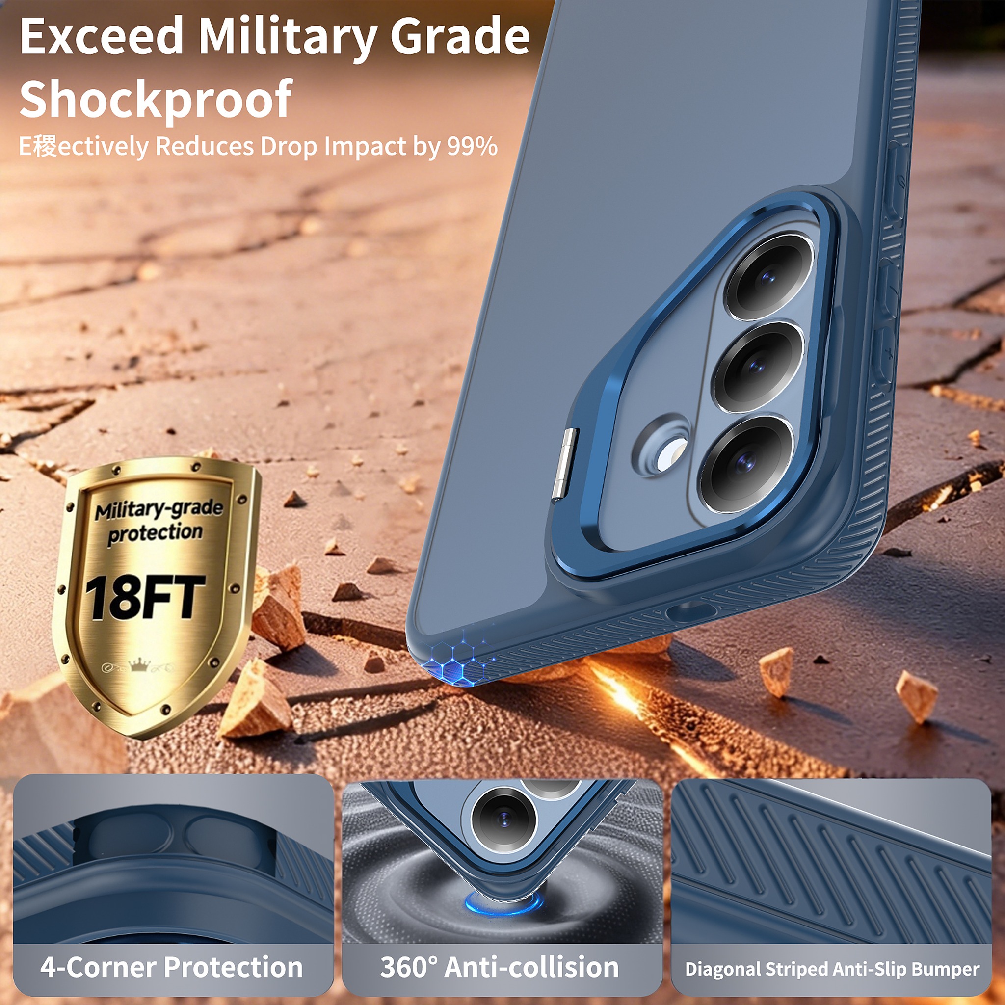 SendaFit Precise-Cutout Camera Stand Case for Galaxy S26+ detail 20