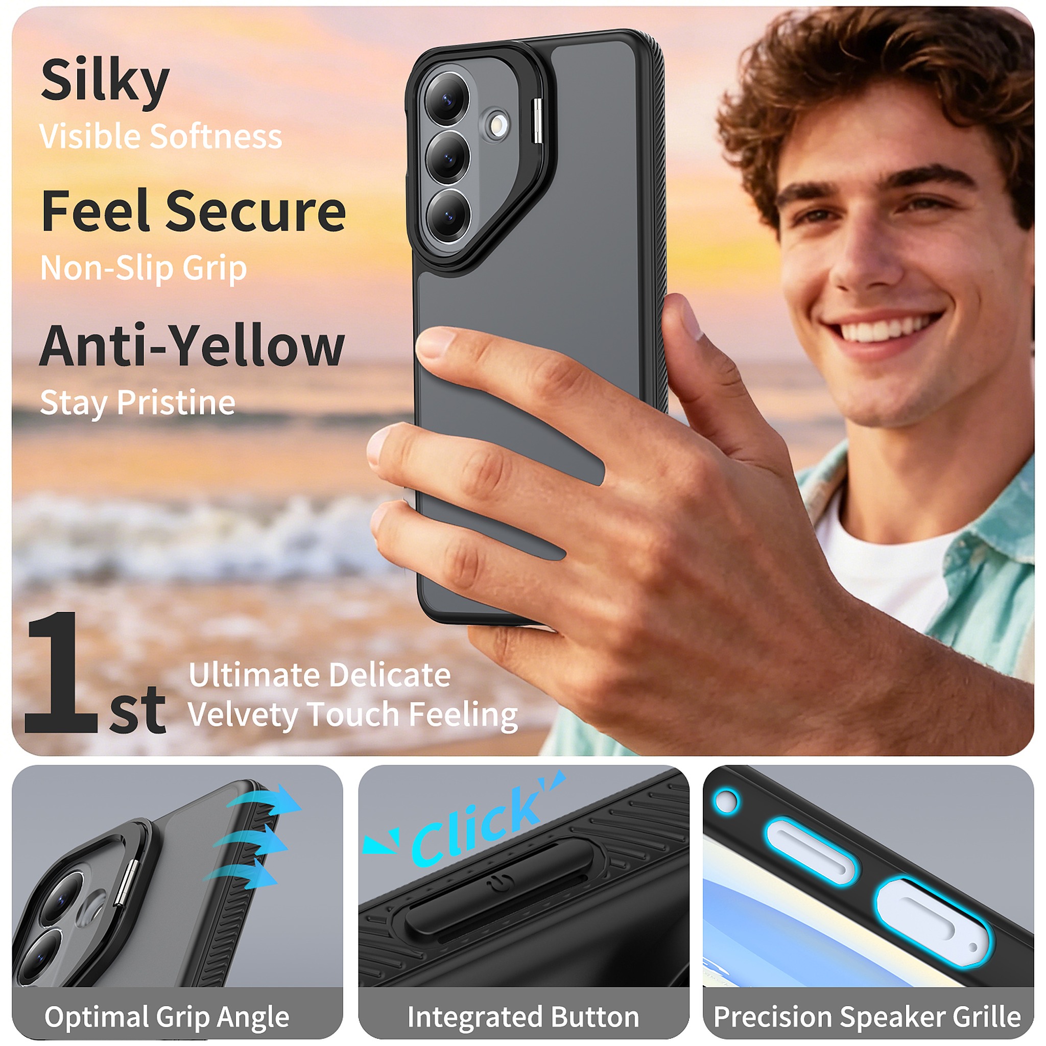 SendaFit Precise-Cutout Camera Stand Case for Galaxy S26+ detail 3