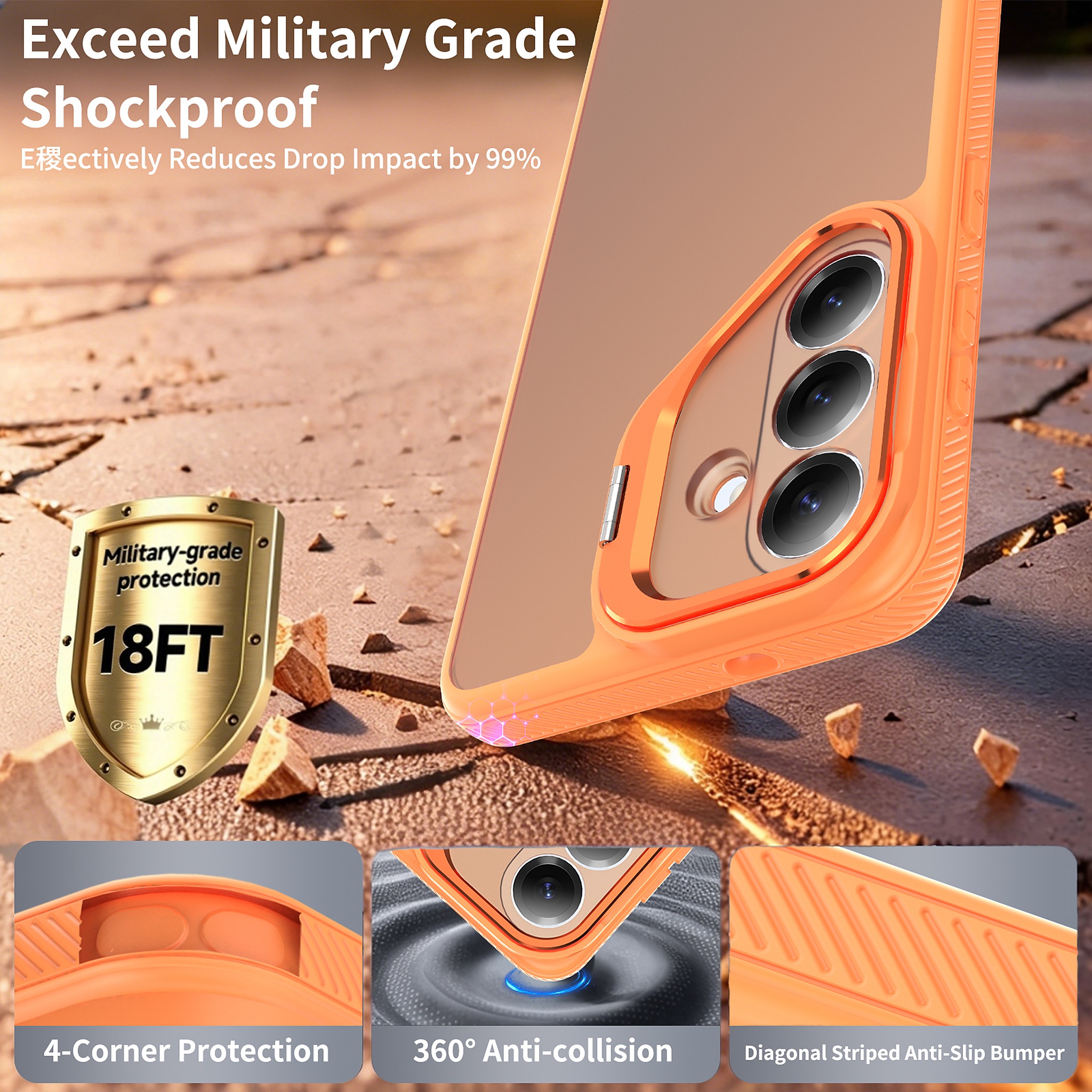 SendaFit Precise-Cutout Camera Stand Case for Galaxy S26+ detail 8